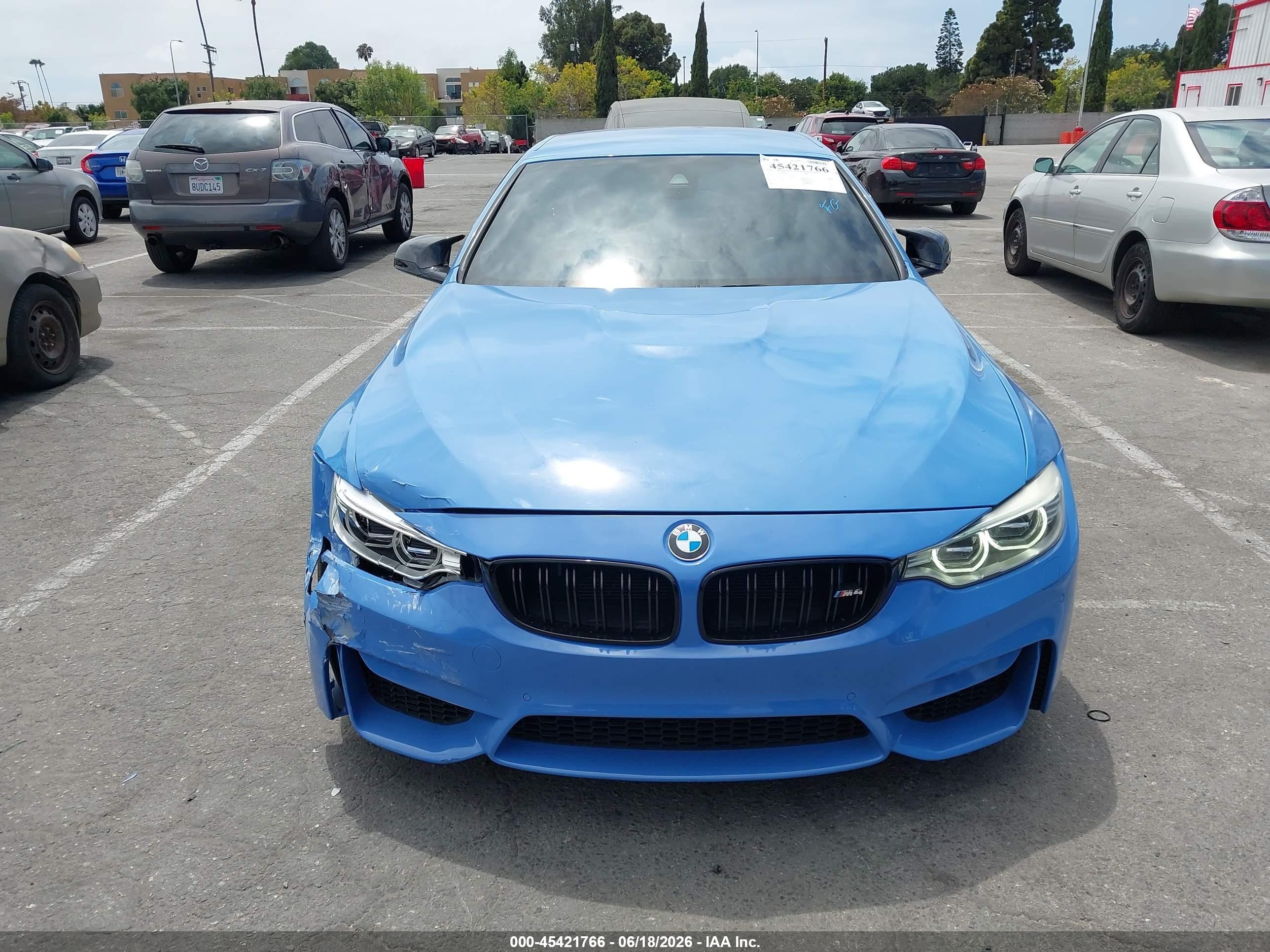 2015 Bmw M4   Blue vin: WBS3U9C51FJ968214