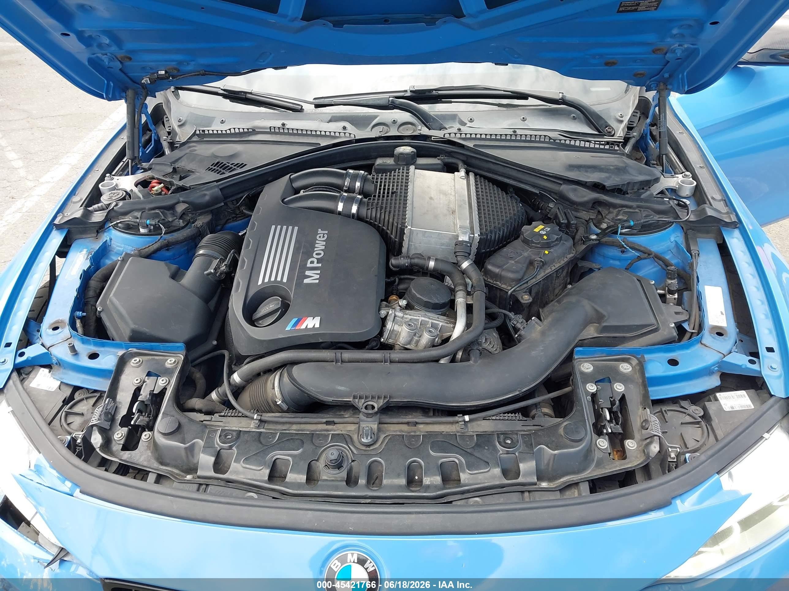 2015 Bmw M4   Blue vin: WBS3U9C51FJ968214