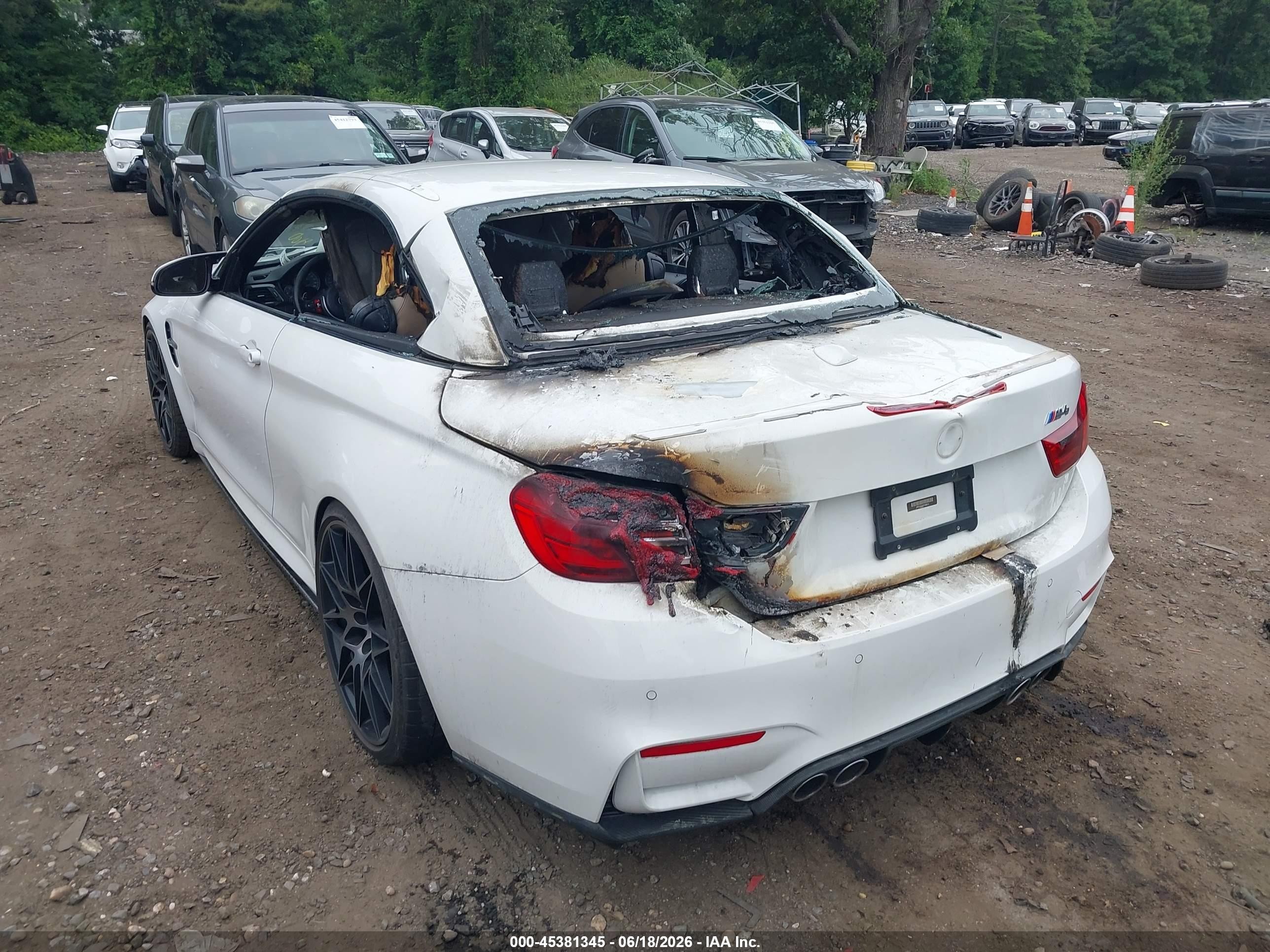 2015 Bmw M4   White vin: WBS3U9C52FP968218