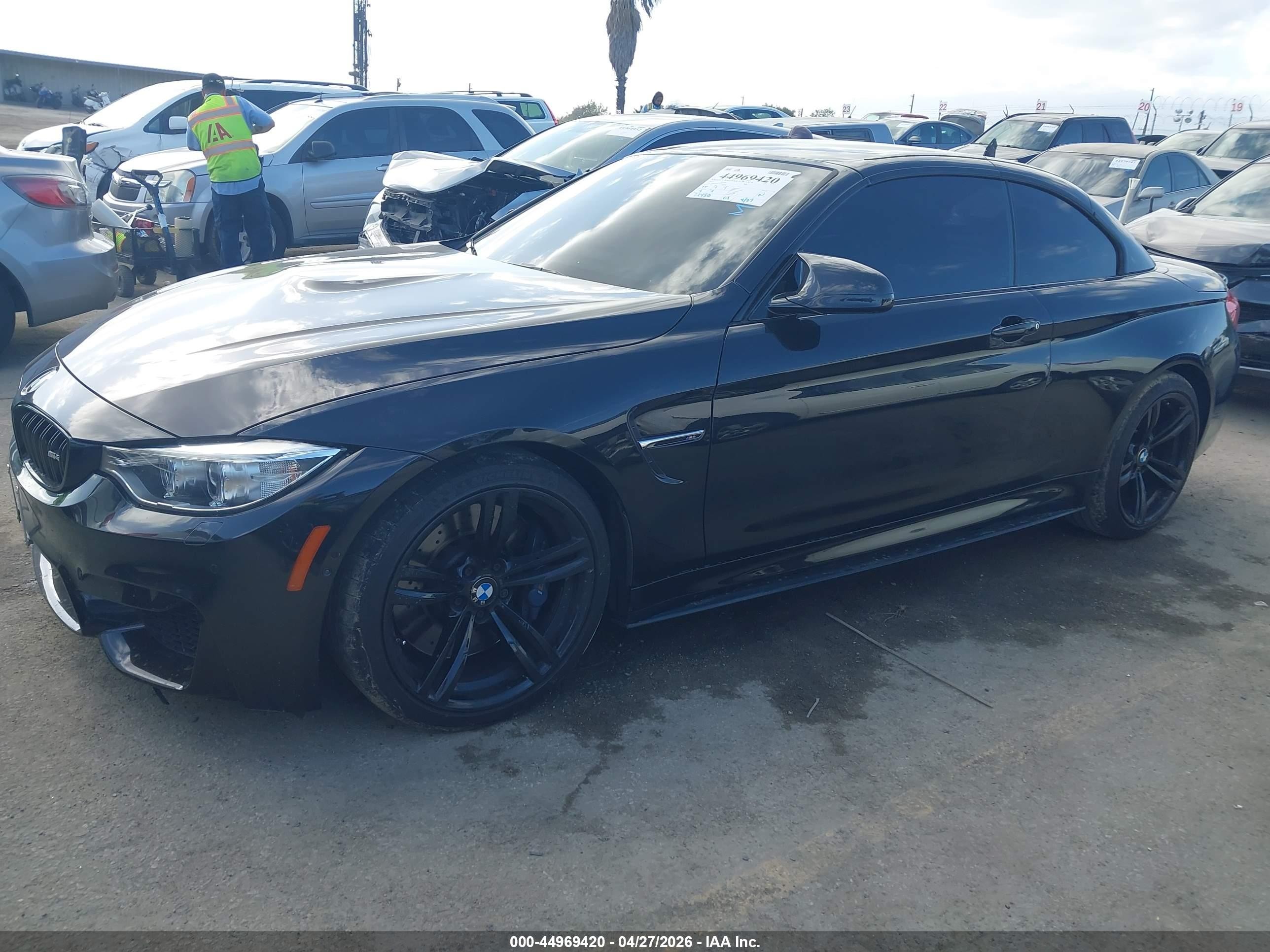 2015 Bmw M4 Black vin: WBS3U9C56FP968383