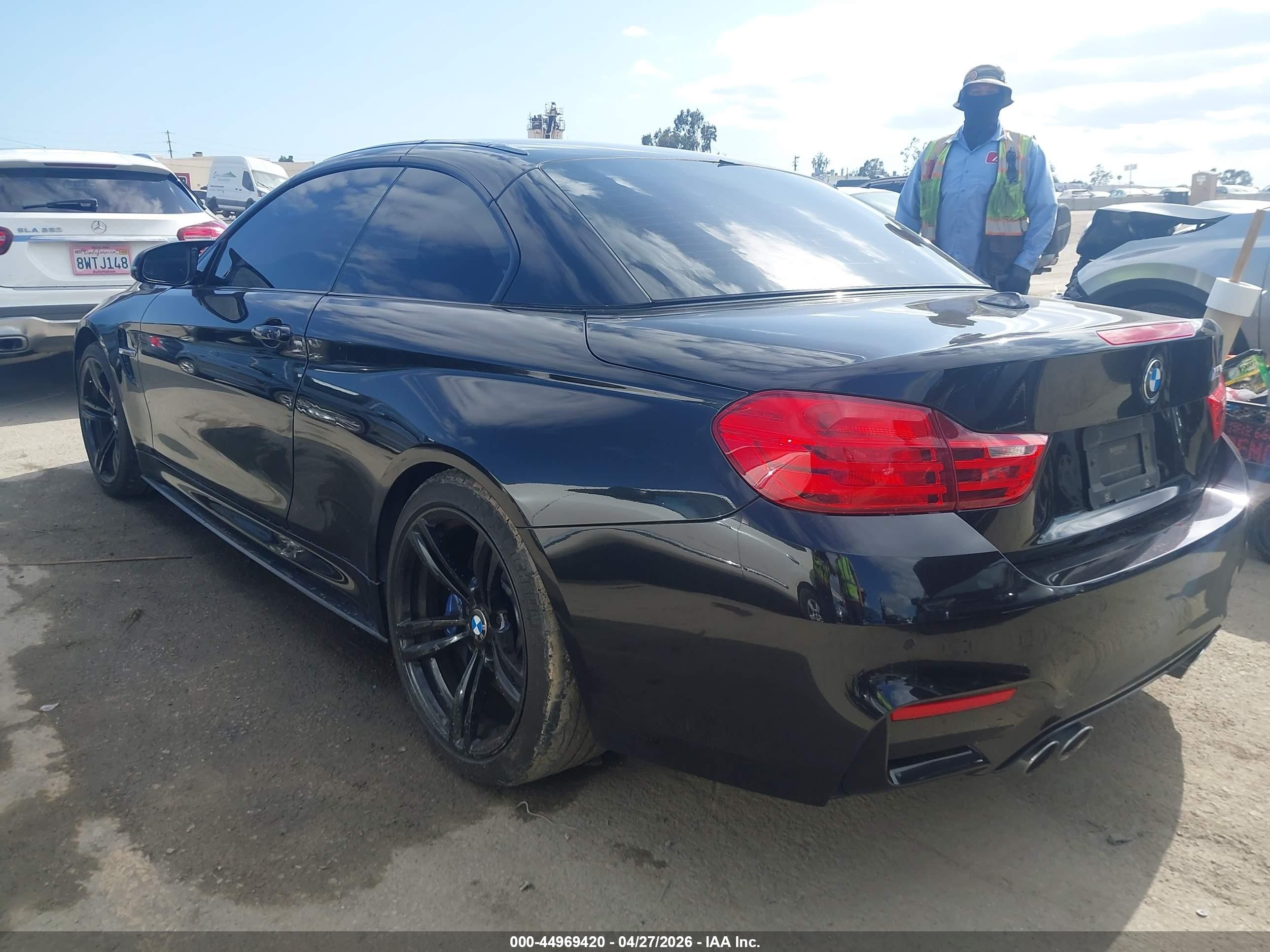 2015 Bmw M4 Black vin: WBS3U9C56FP968383