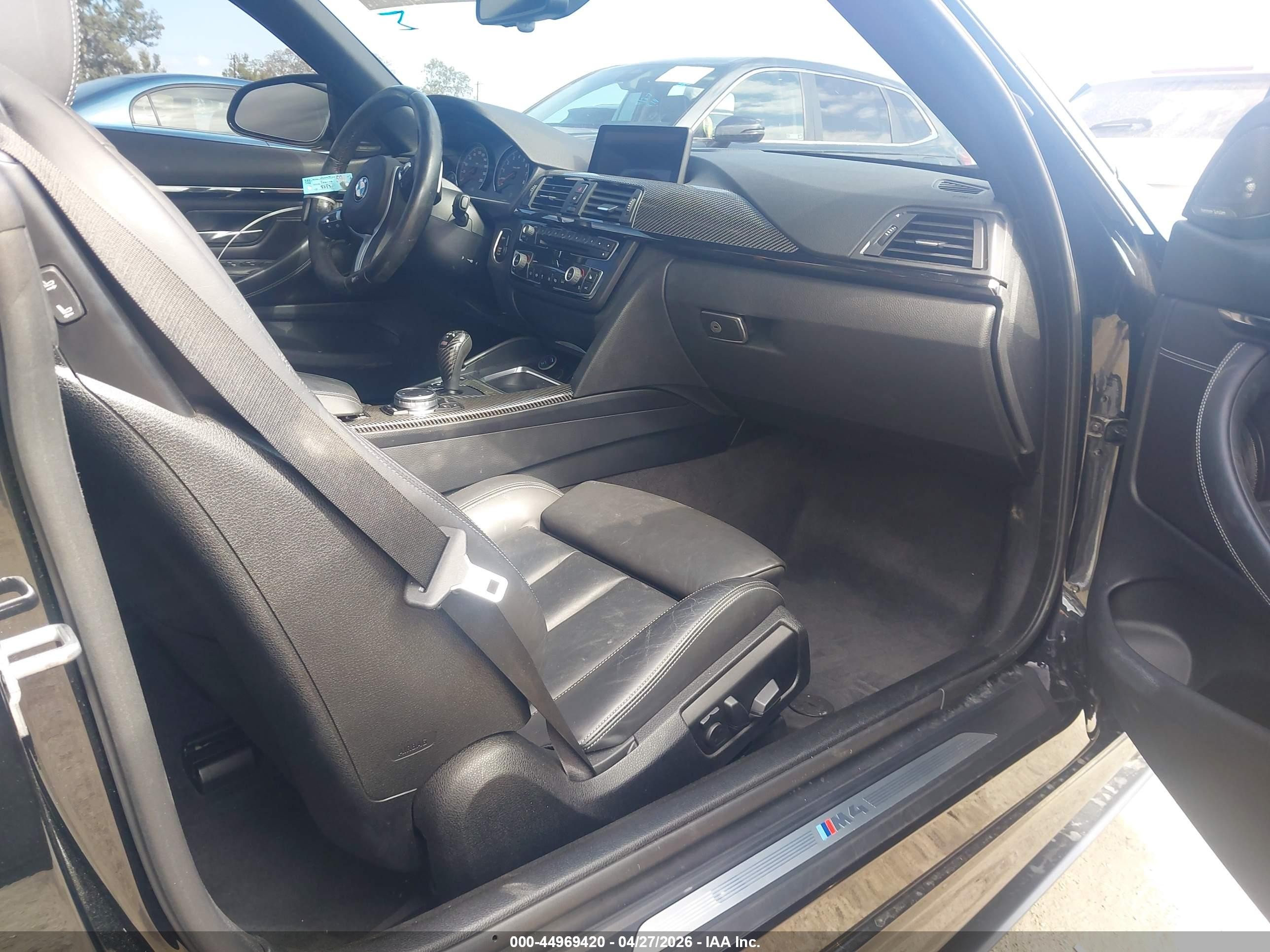 2015 Bmw M4 Black vin: WBS3U9C56FP968383