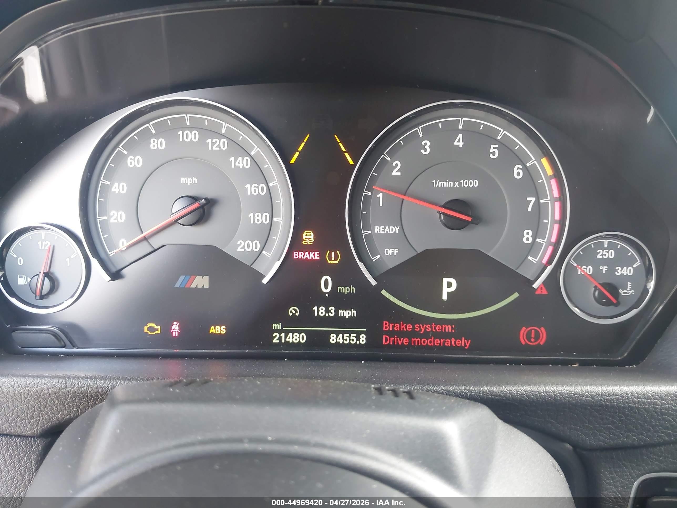 2015 Bmw M4 Black vin: WBS3U9C56FP968383