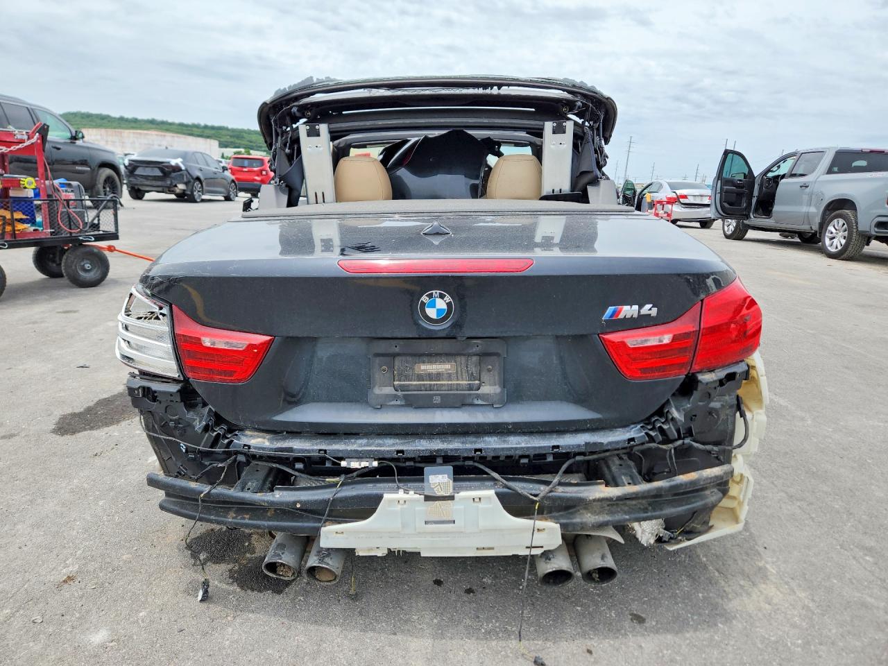 2015 Bmw M4 Черный vin: WBS3U9C57FJ968136