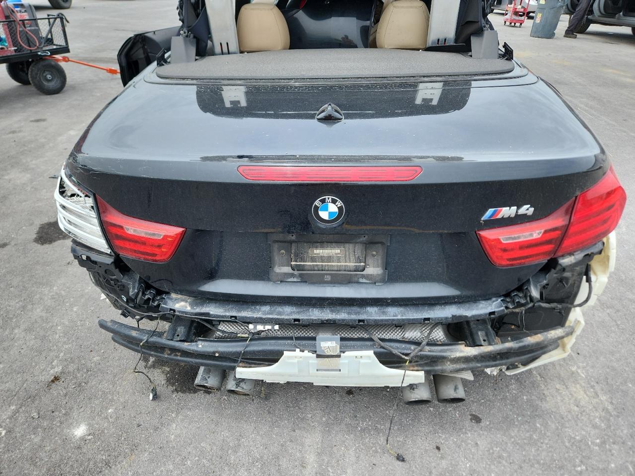 2015 Bmw M4 Черный vin: WBS3U9C57FJ968136 Damage: Rear Bumper, Missing, Replacement Required