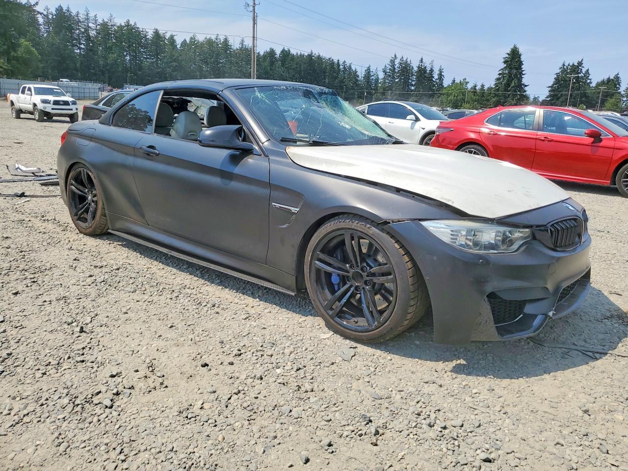 2015 Bmw M4 Black vin: WBS3U9C57FJ968279