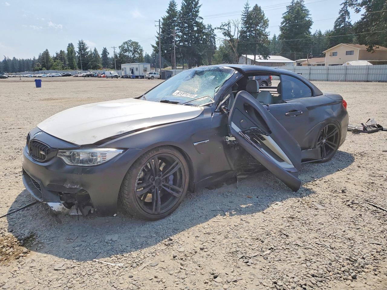 2015 Bmw M4 Black vin: WBS3U9C57FJ968279