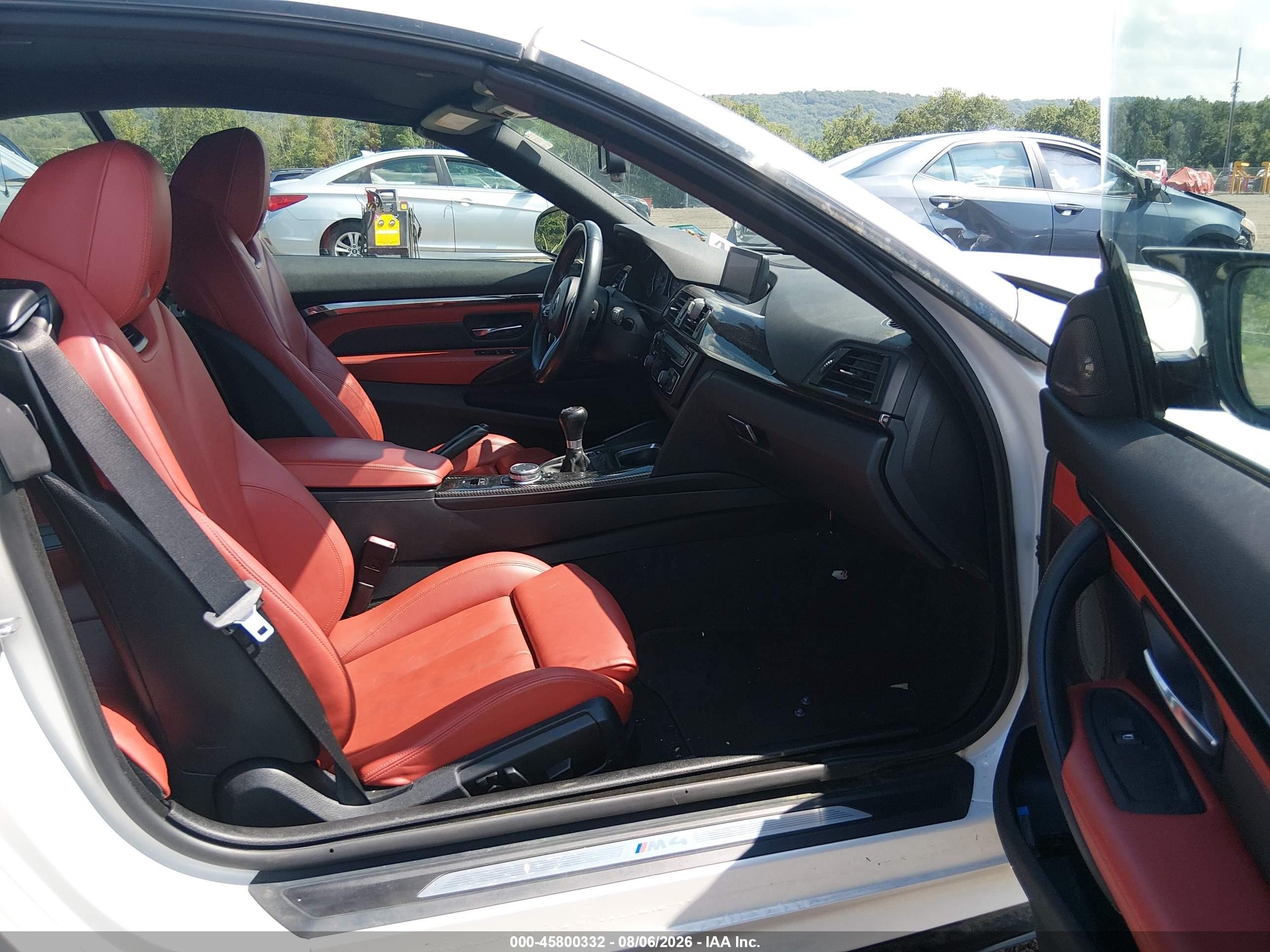 2015 Bmw M4   White vin: WBS3U9C58FP967896