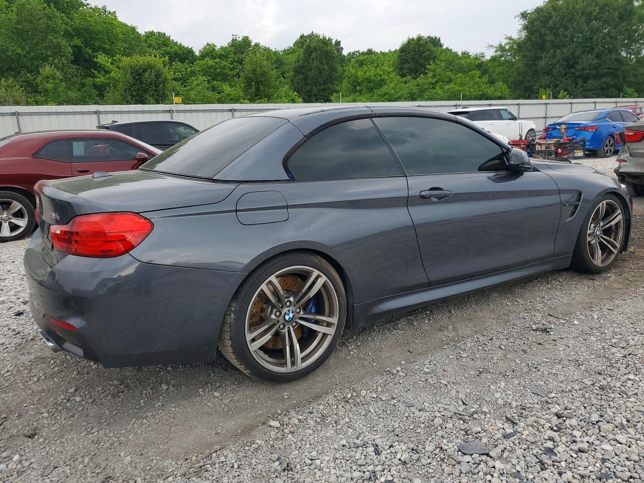 2015 Bmw M4 Gray vin: WBS3U9C59FJ968526