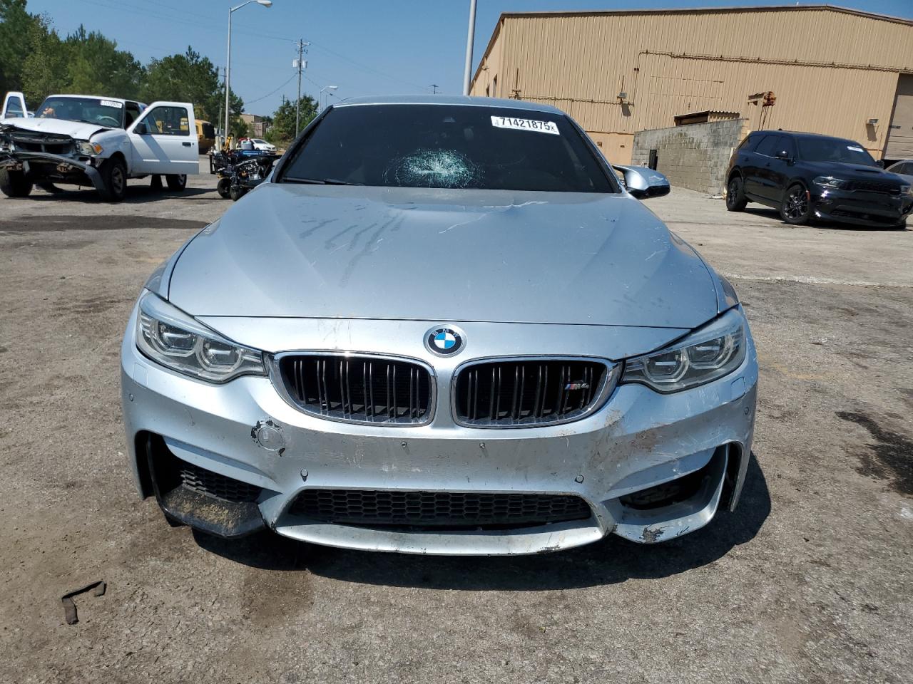 2015 Bmw M4 Silver vin: WBS3U9C59FP968152