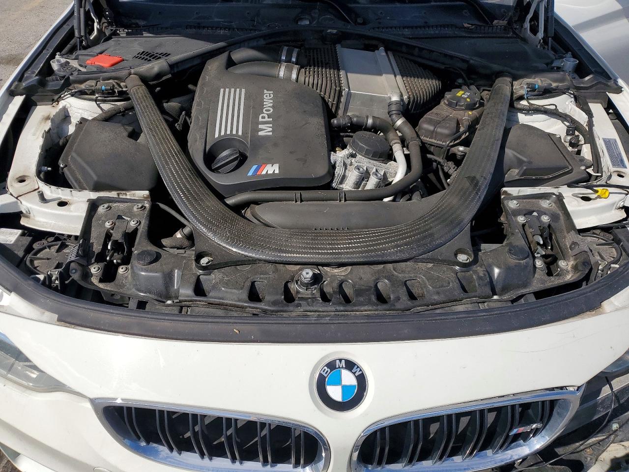 2015 Bmw M4 White vin: WBS3U9C5XFJ968308