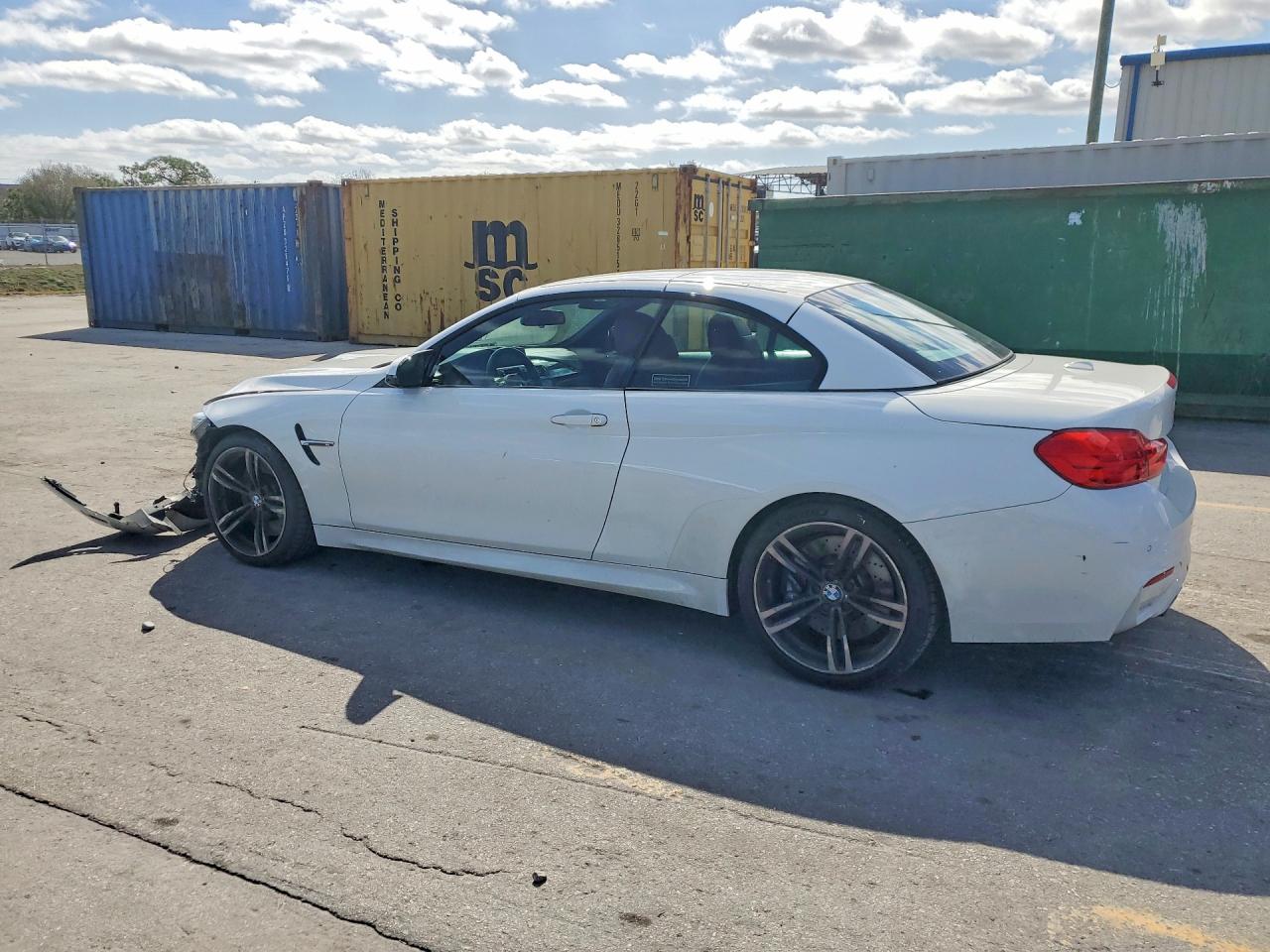 2015 Bmw M4 White vin: WBS3U9C5XFJ968308