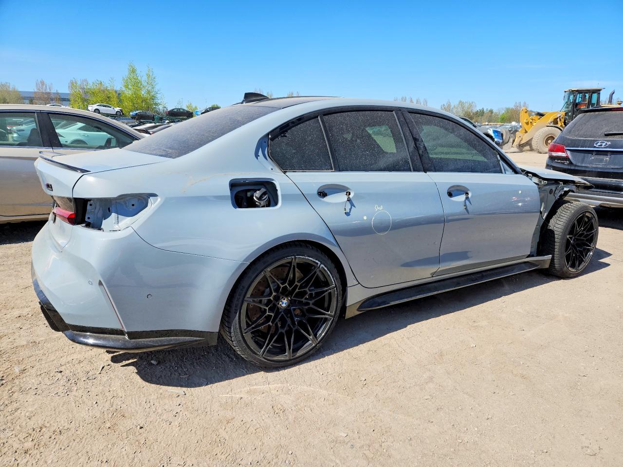 2022 Bmw M3 Competition Gray vin: WBS43AY07NFM12027