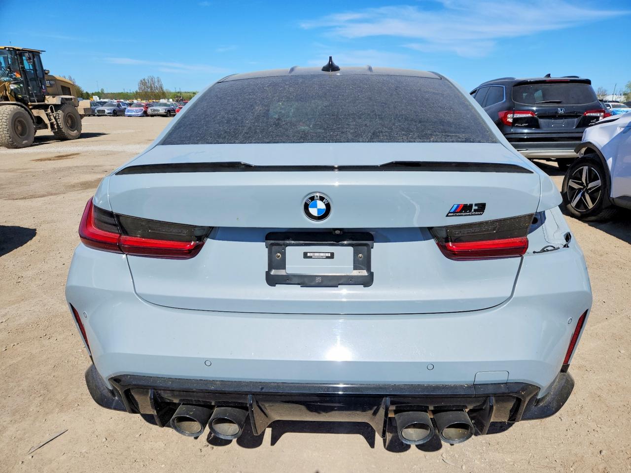 2022 Bmw M3 Competition Gray vin: WBS43AY07NFM12027