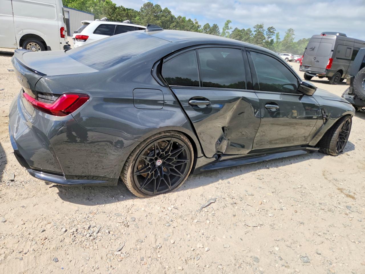 2022 Bmw M3 Gray vin: WBS53AY06NFM61837