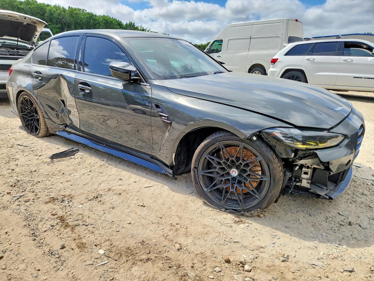 2022 Bmw M3 Gray vin: WBS53AY06NFM61837
