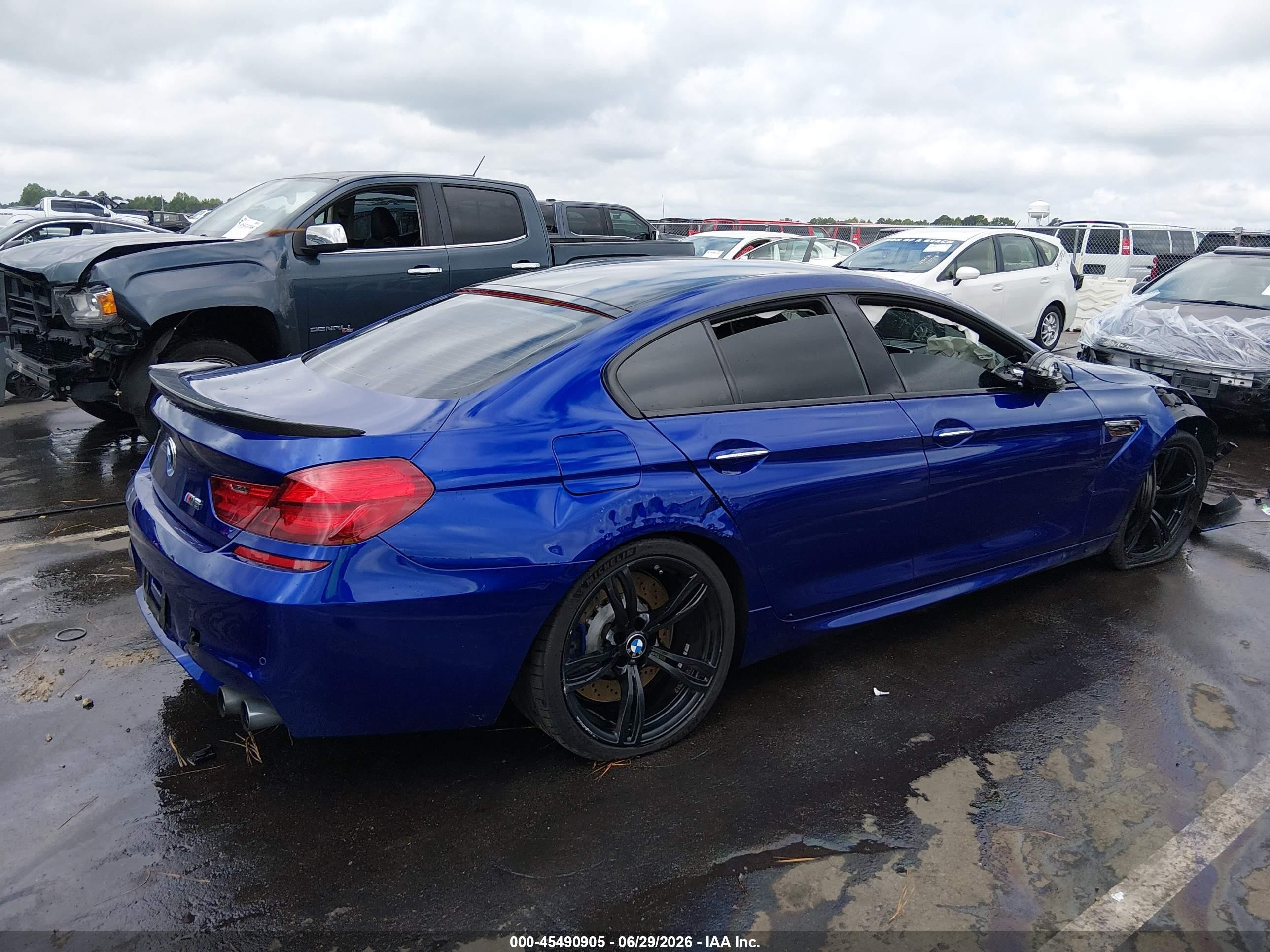 2014 Bmw M6 Gran Coupe   Blue vin: WBS6C9C51ED467059