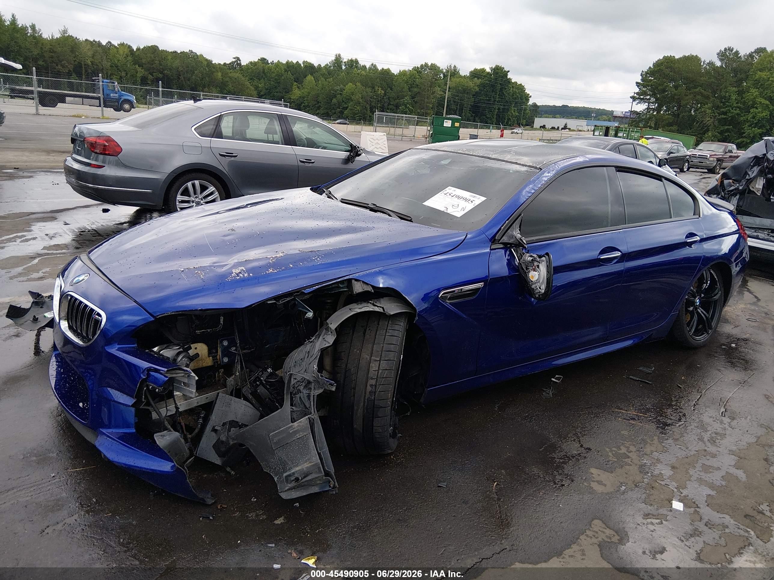 2014 Bmw M6 Gran Coupe   Blue vin: WBS6C9C51ED467059