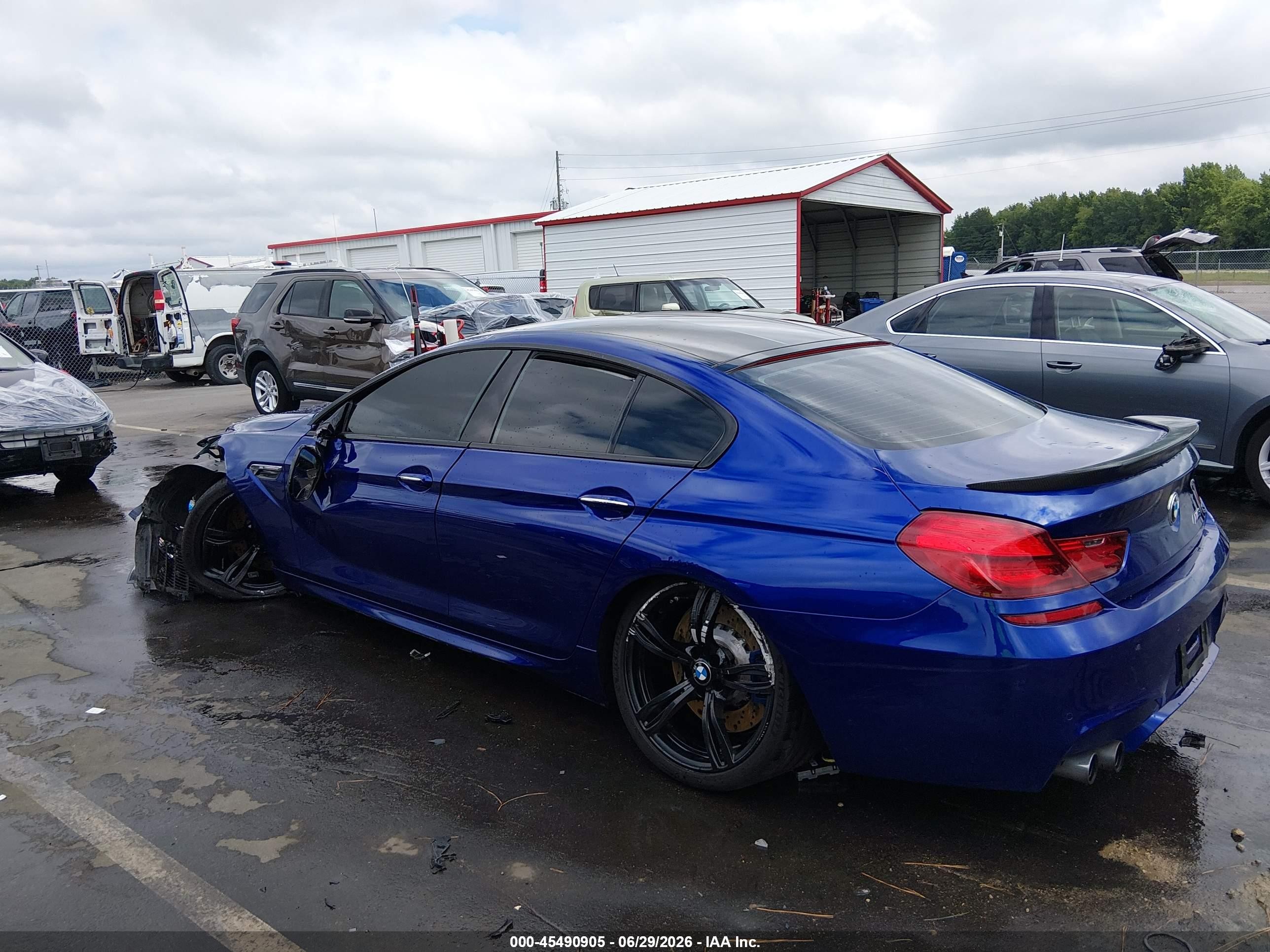 2014 Bmw M6 Gran Coupe   Blue vin: WBS6C9C51ED467059
