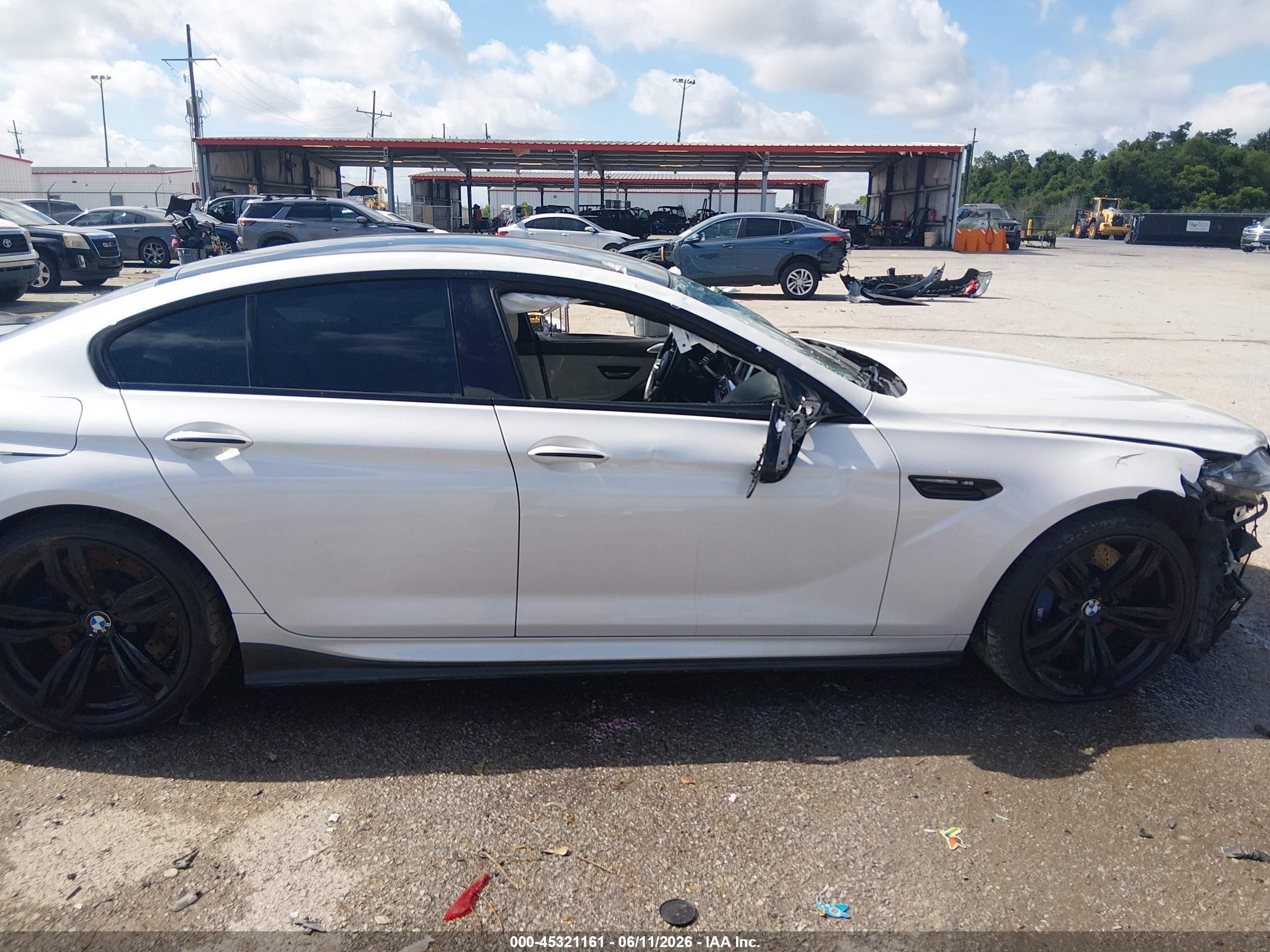 2014 Bmw M6 Gran Coupe   White vin: WBS6C9C53EDV73710