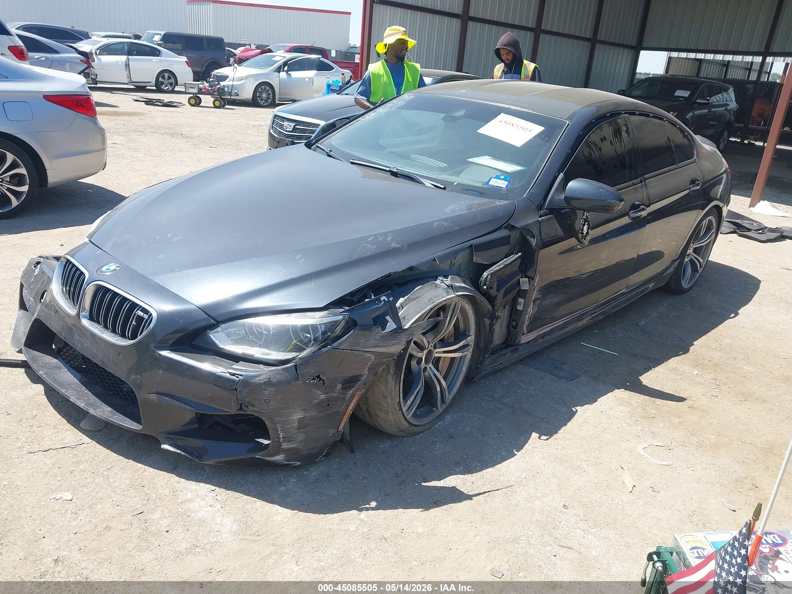 2014 Bmw M6 Gran Coupe   Gray vin: WBS6C9C55EDV73613