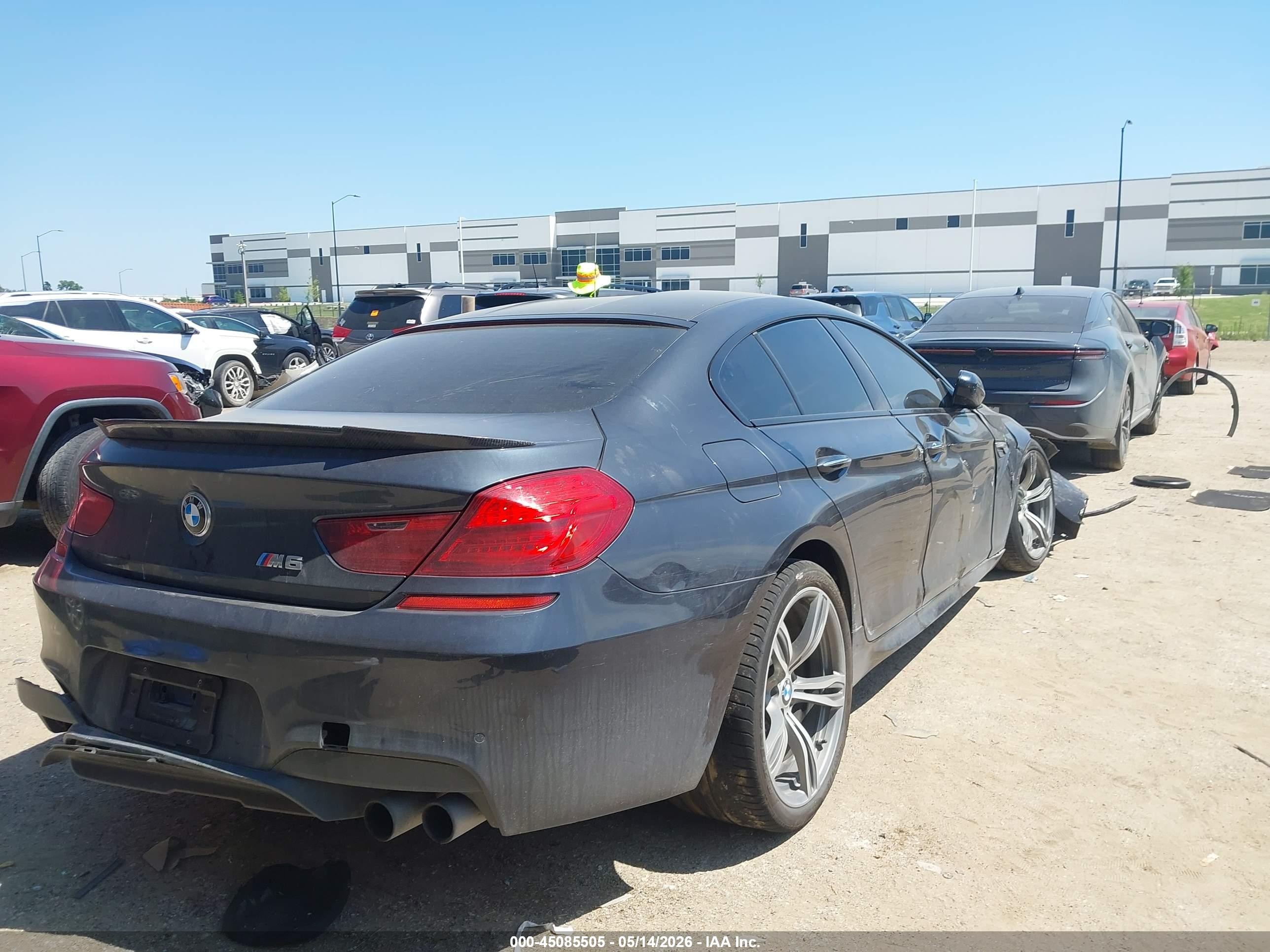 2014 Bmw M6 Gran Coupe   Gray vin: WBS6C9C55EDV73613
