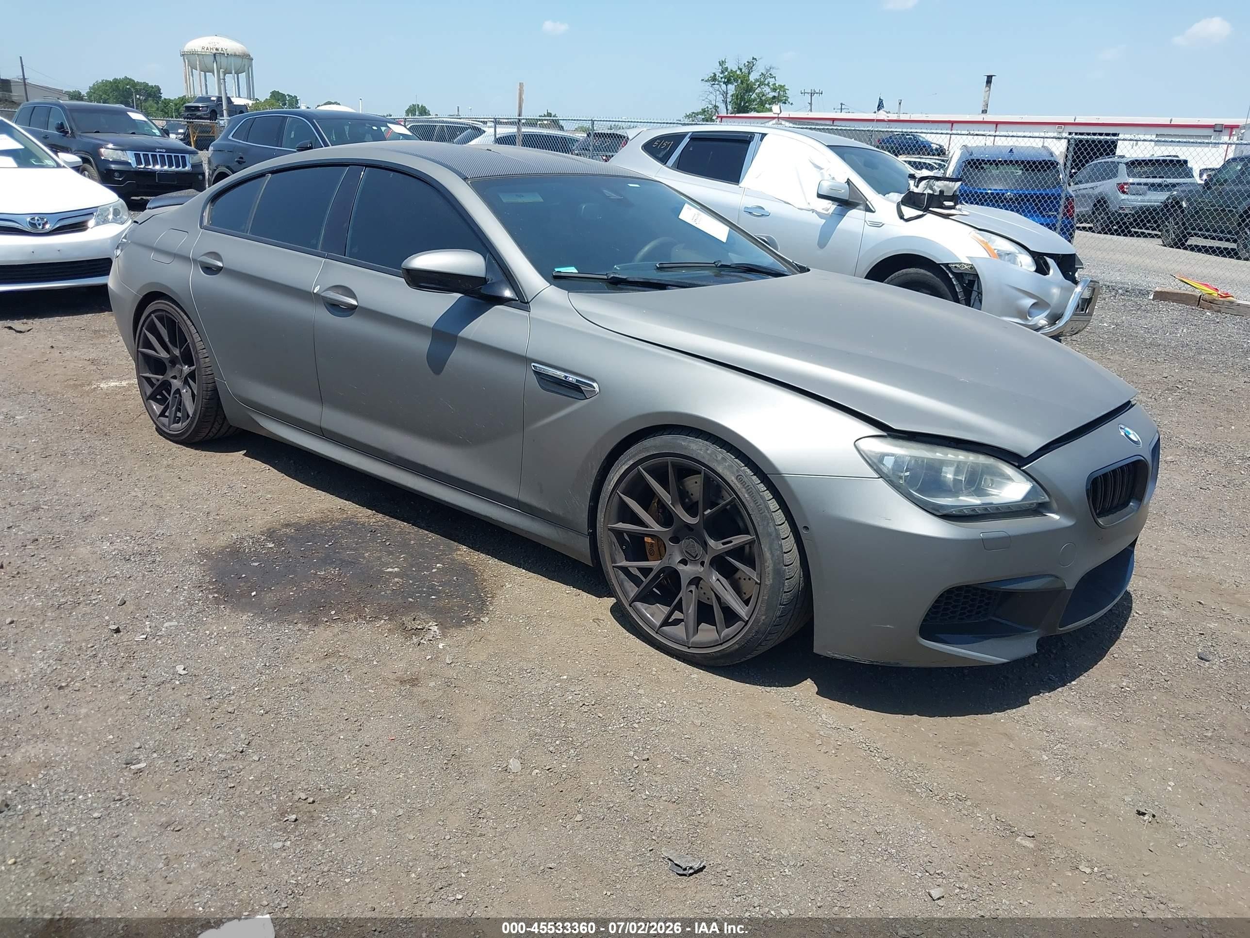2014 Bmw M6 Gran Coupe   Gray vin: WBS6C9C56EDV73877