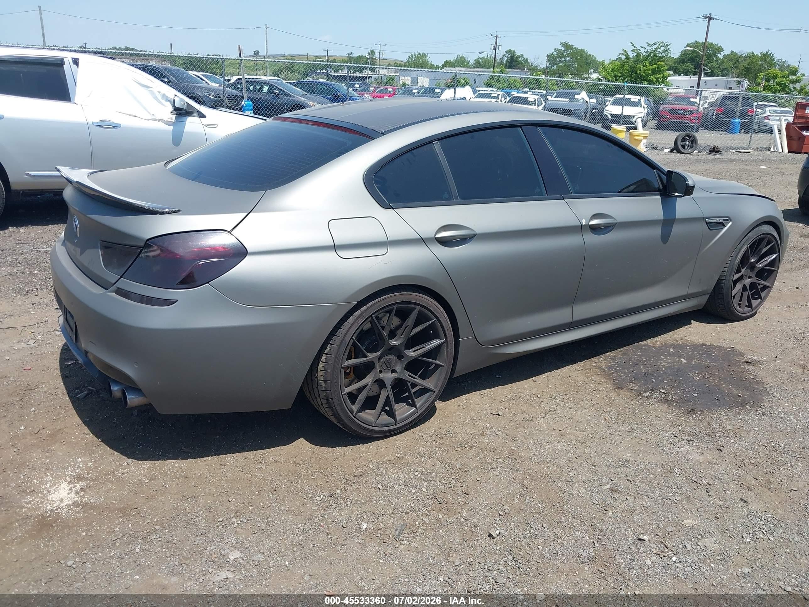 2014 Bmw M6 Gran Coupe   Gray vin: WBS6C9C56EDV73877