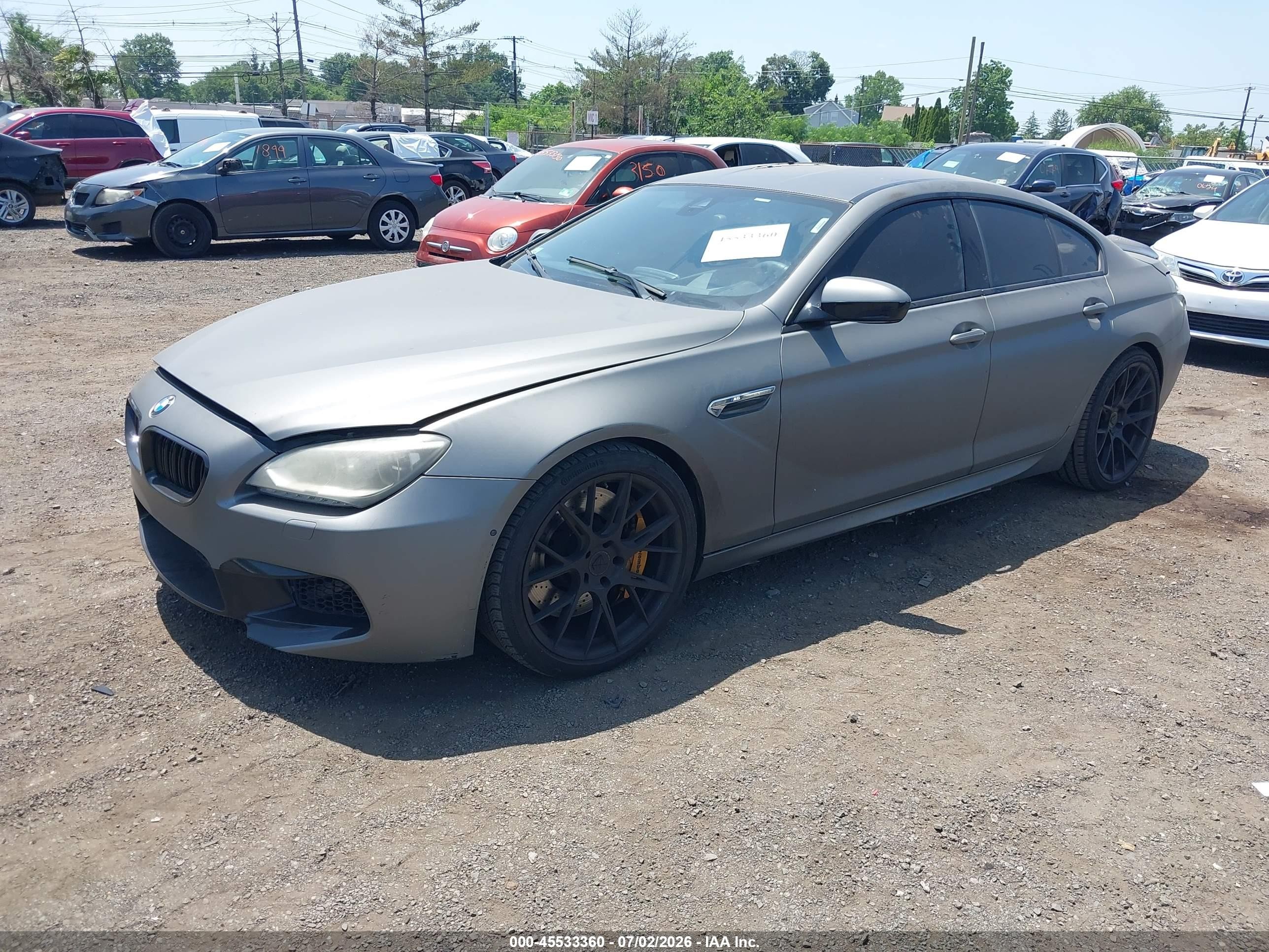 2014 Bmw M6 Gran Coupe   Gray vin: WBS6C9C56EDV73877