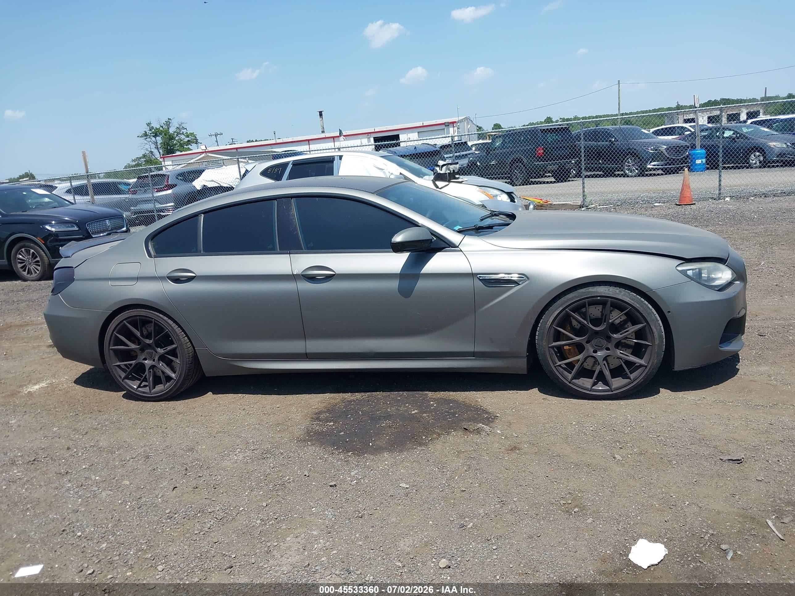 2014 Bmw M6 Gran Coupe   Gray vin: WBS6C9C56EDV73877