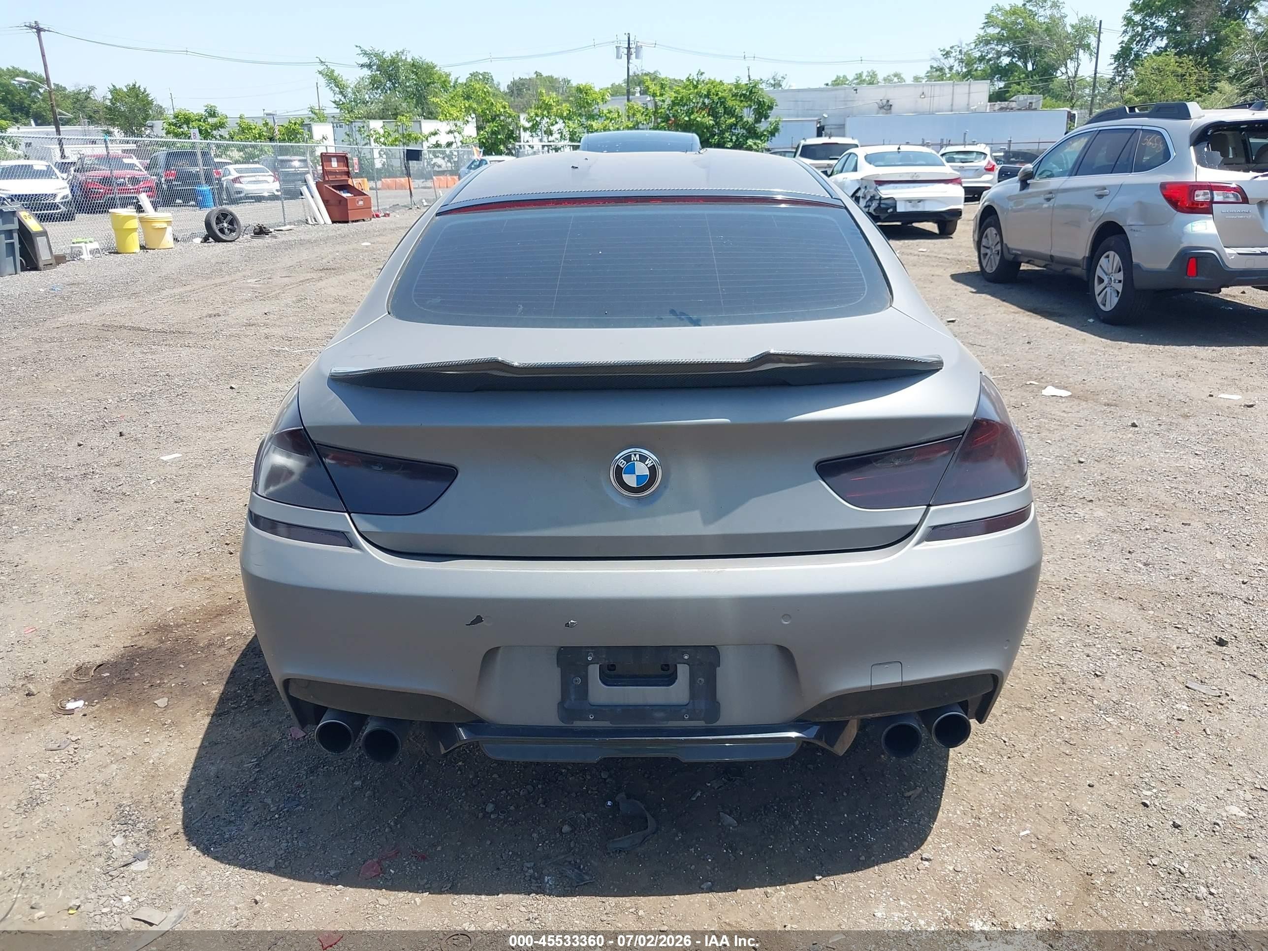 2014 Bmw M6 Gran Coupe   Gray vin: WBS6C9C56EDV73877