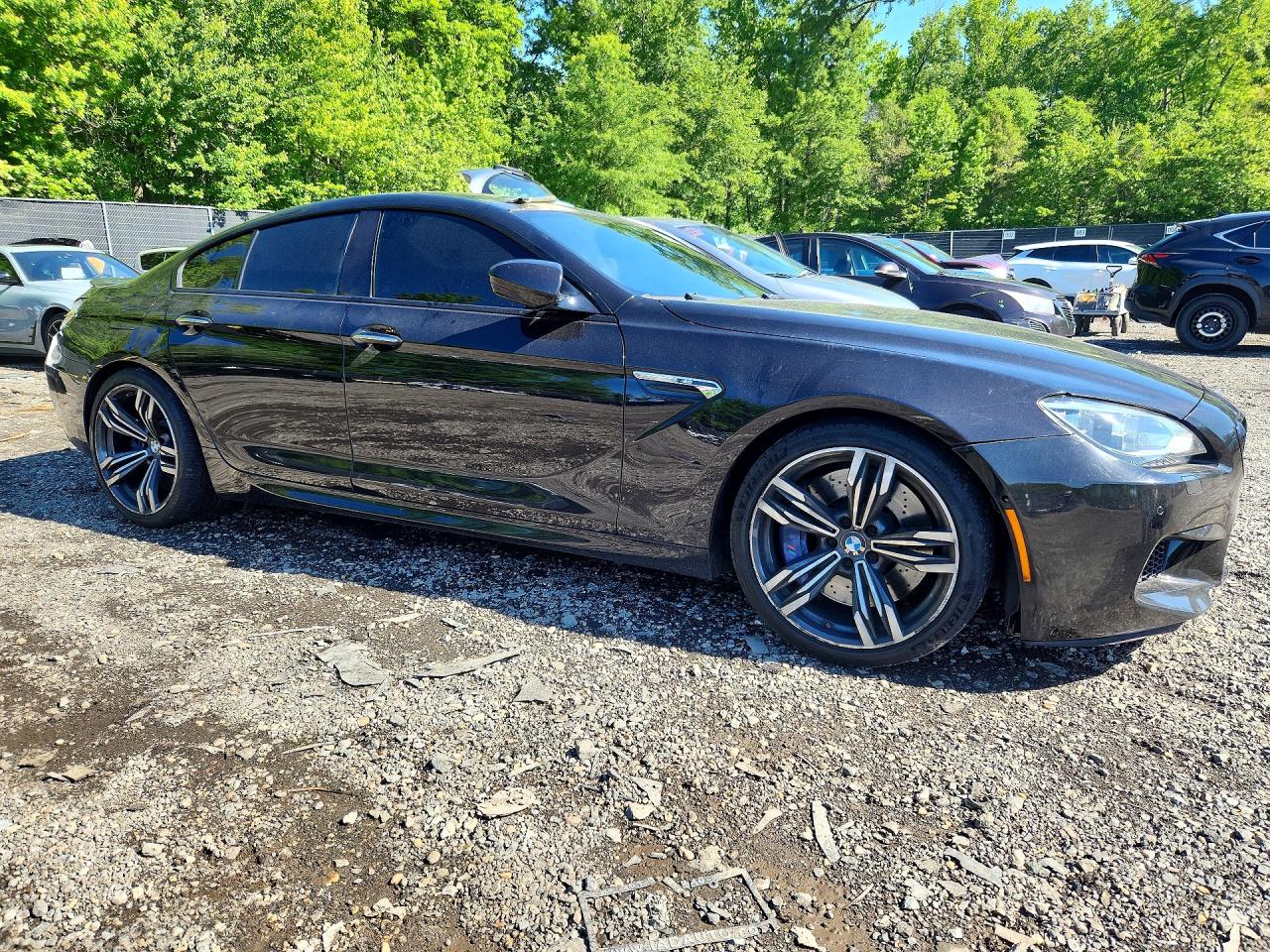 2014 Bmw M6 Gran Coupe Black vin: WBS6C9C58ED466782
