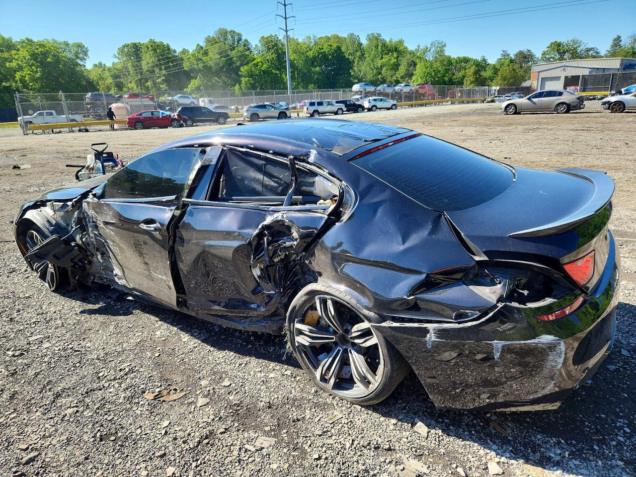 2014 Bmw M6 Gran Coupe Black vin: WBS6C9C58ED466782