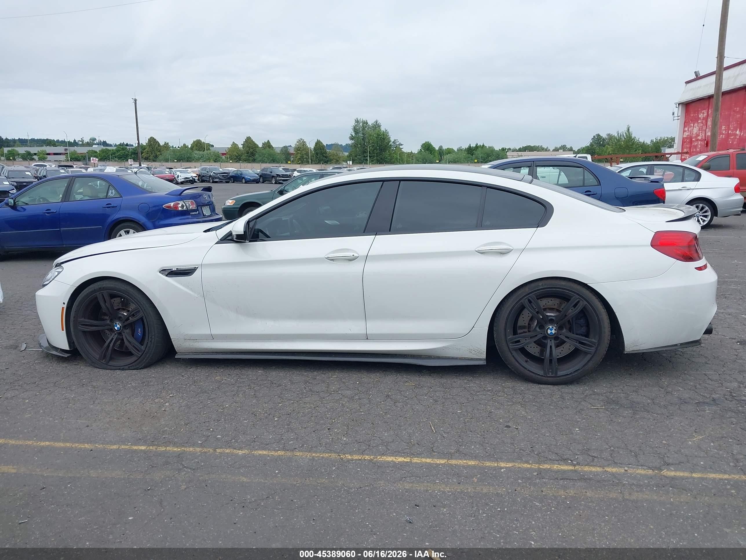 2014 Bmw M6 Gran Coupe   White vin: WBS6C9C58ED467415