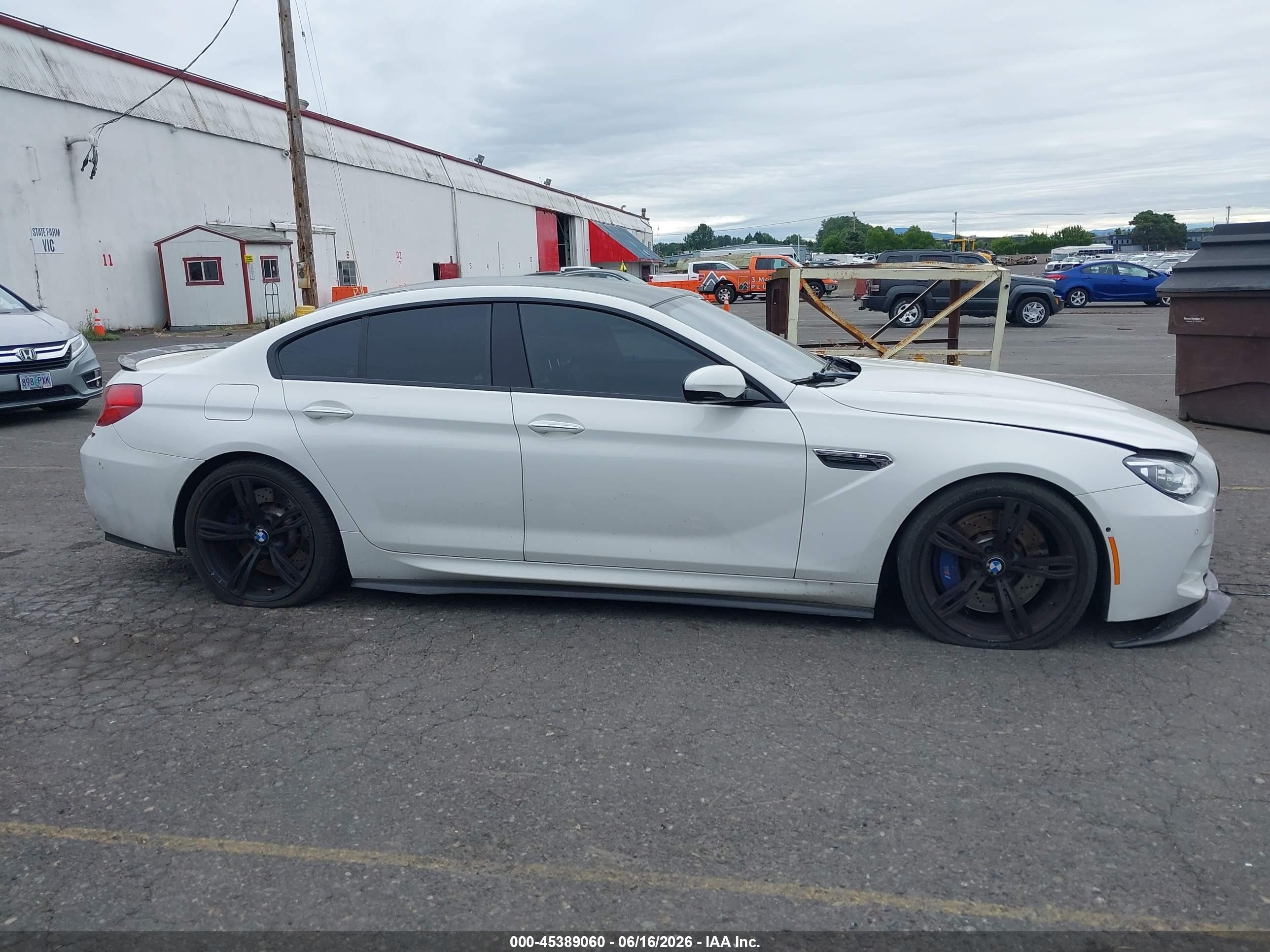 2014 Bmw M6 Gran Coupe   White vin: WBS6C9C58ED467415