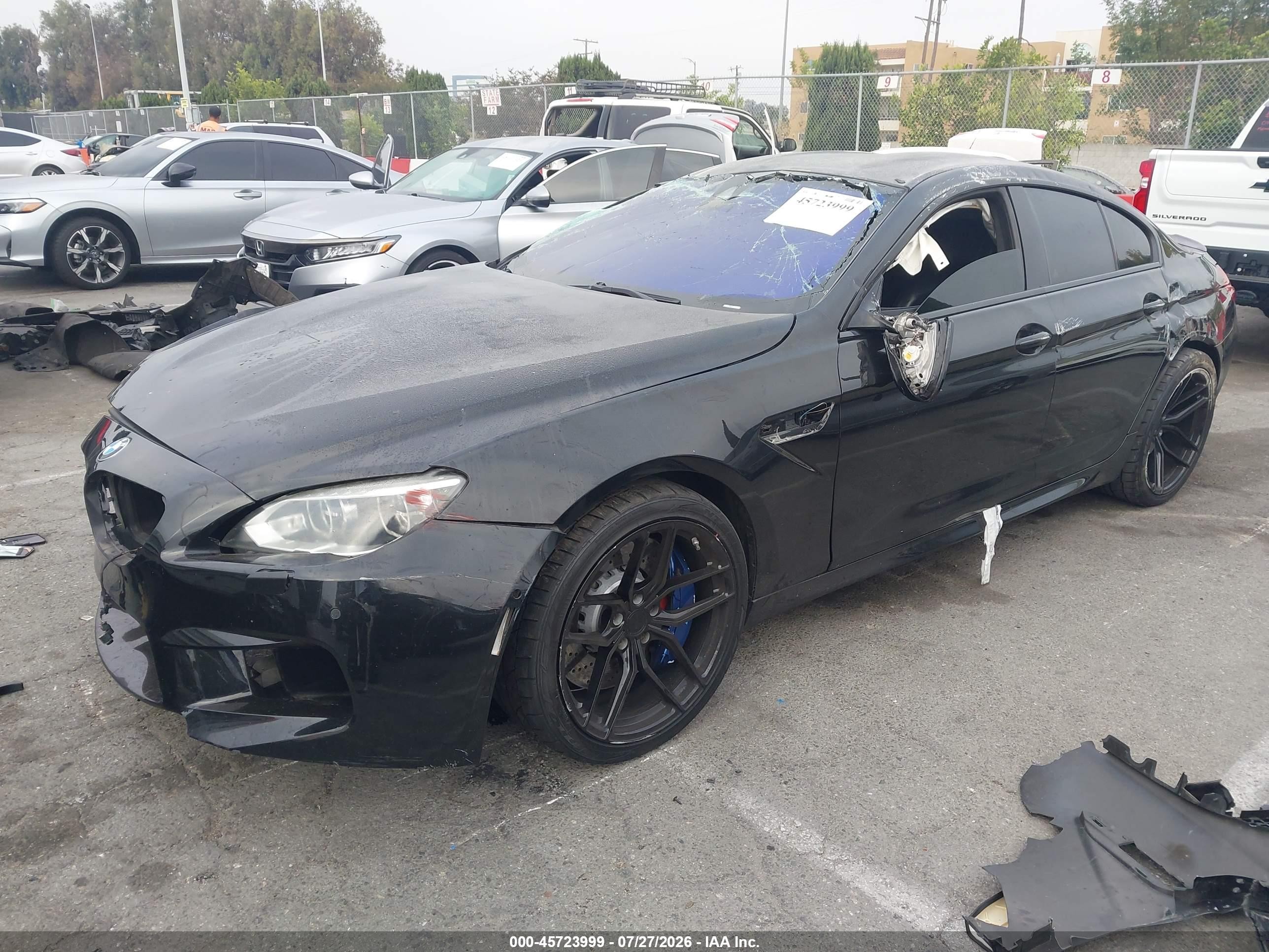 2014 Bmw M6 Gran Coupe   Черный vin: WBS6C9C59ED466998