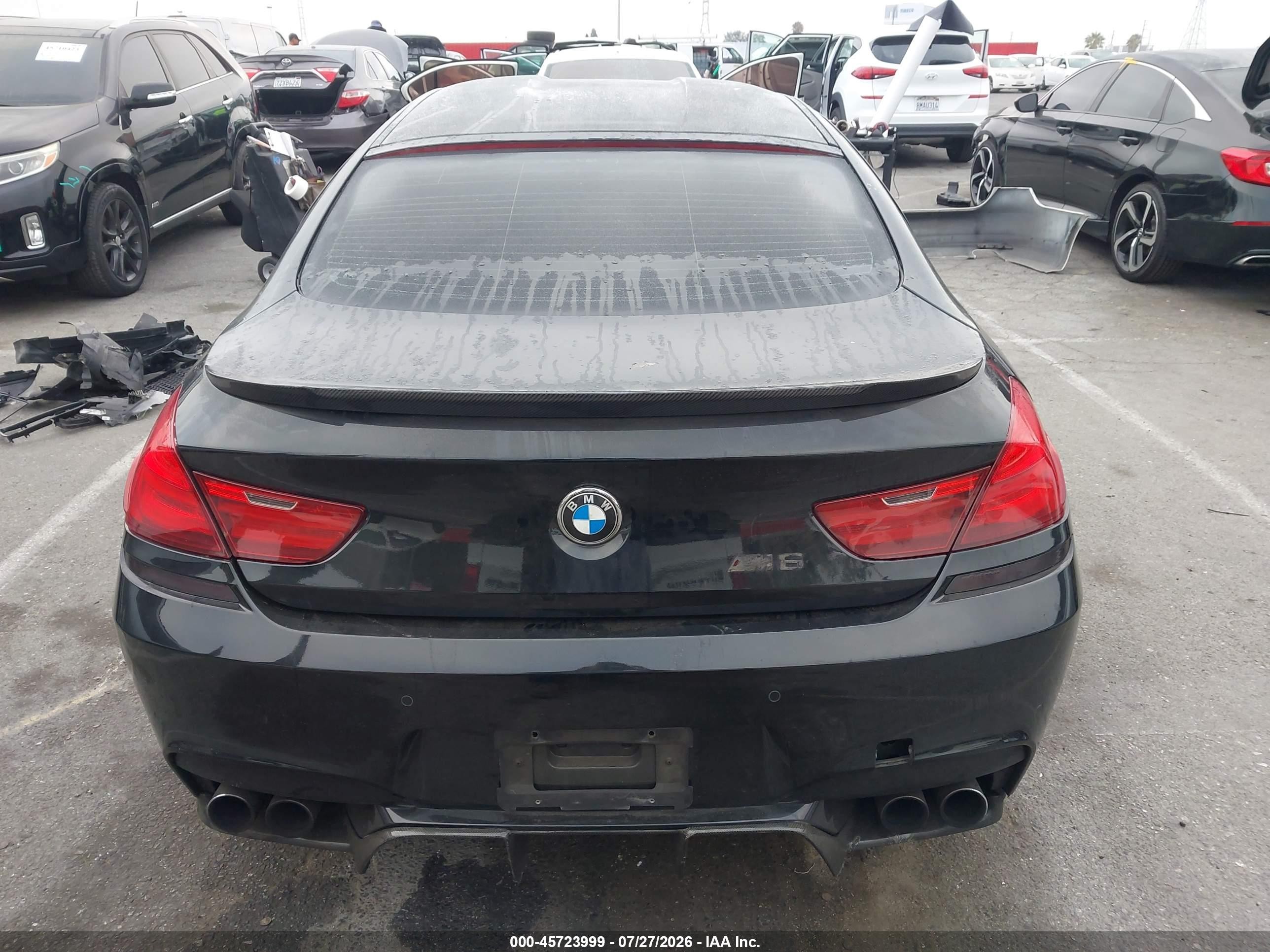 2014 Bmw M6 Gran Coupe   Черный vin: WBS6C9C59ED466998