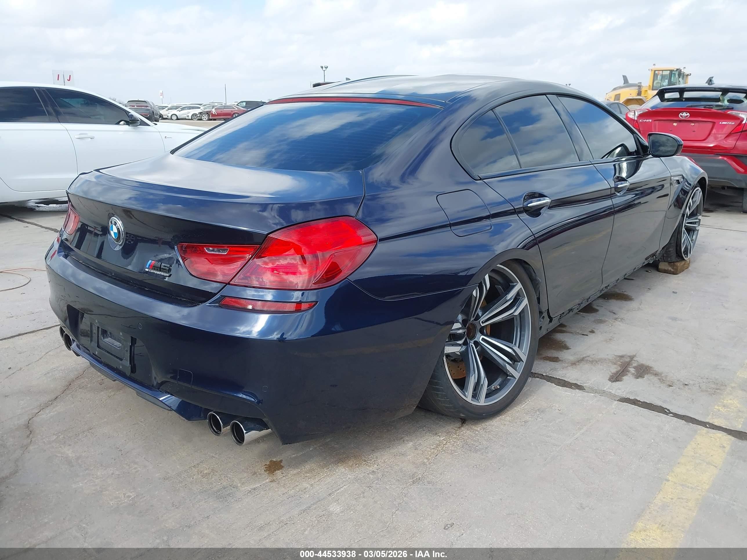 2014 Bmw M6 Gran Coupe   Dark Blue vin: WBS6C9C59ED467374