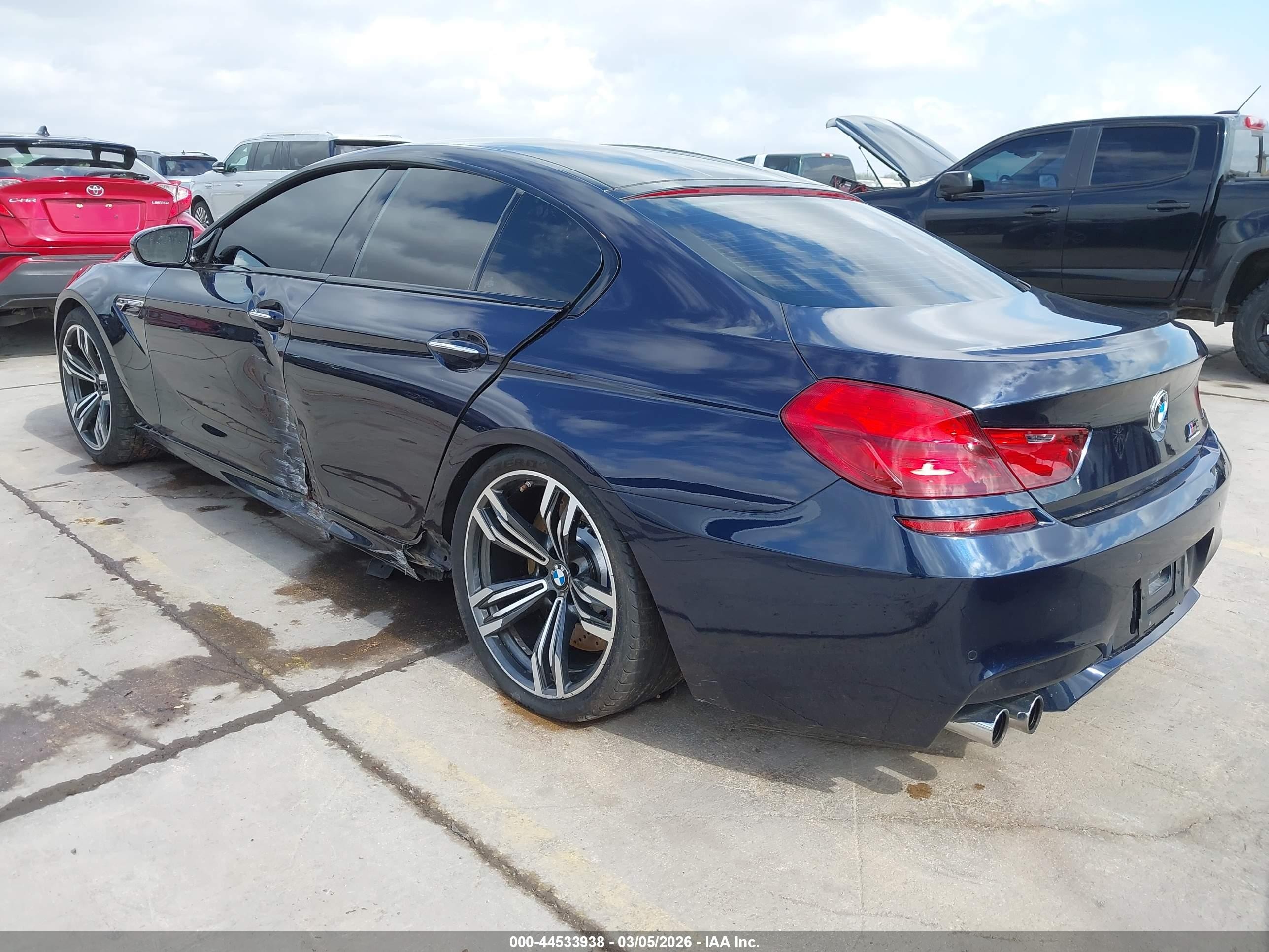 2014 Bmw M6 Gran Coupe   Dark Blue vin: WBS6C9C59ED467374