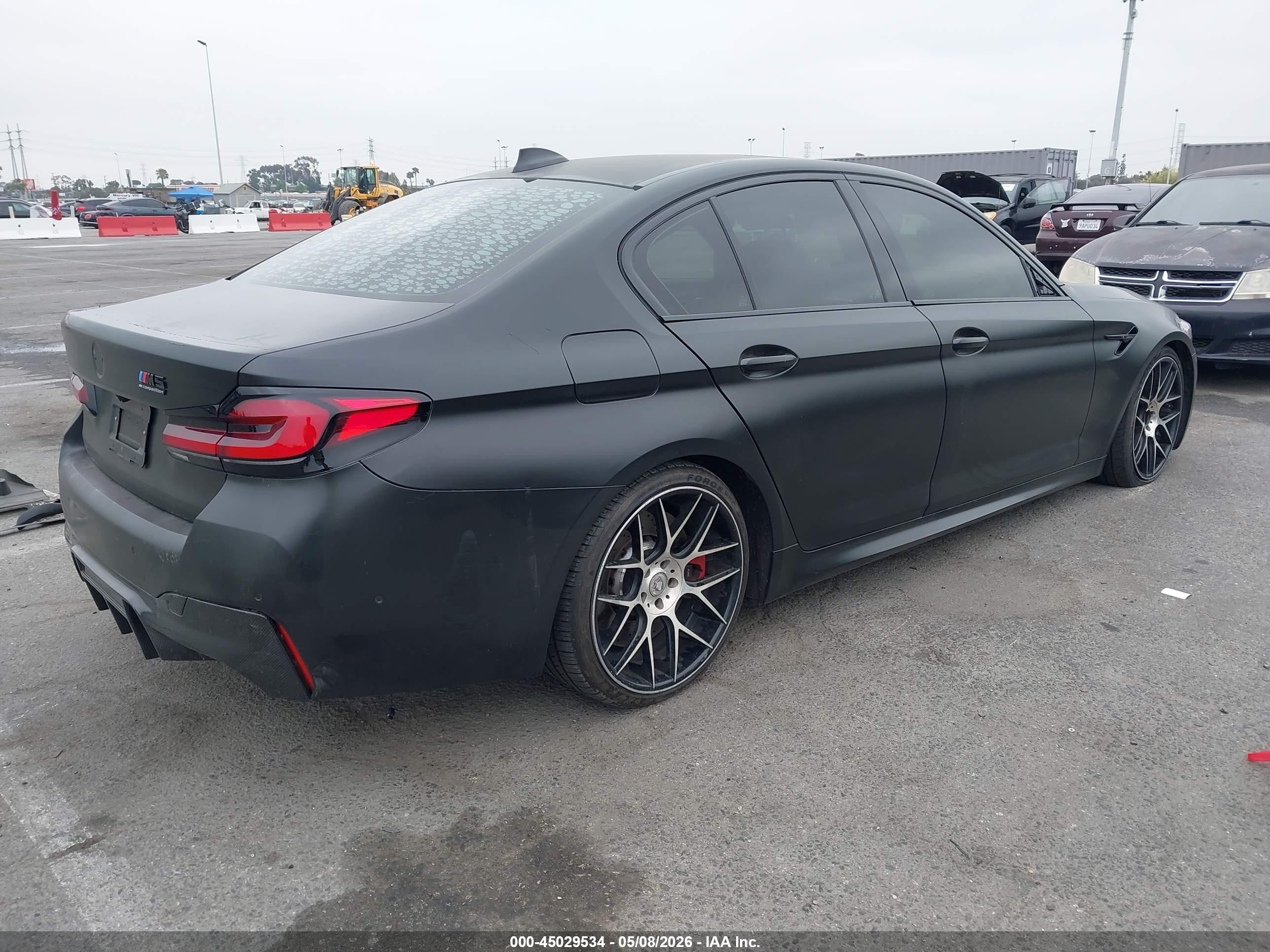 2021 Bmw M5   Черный vin: WBS83CH06MCH06521