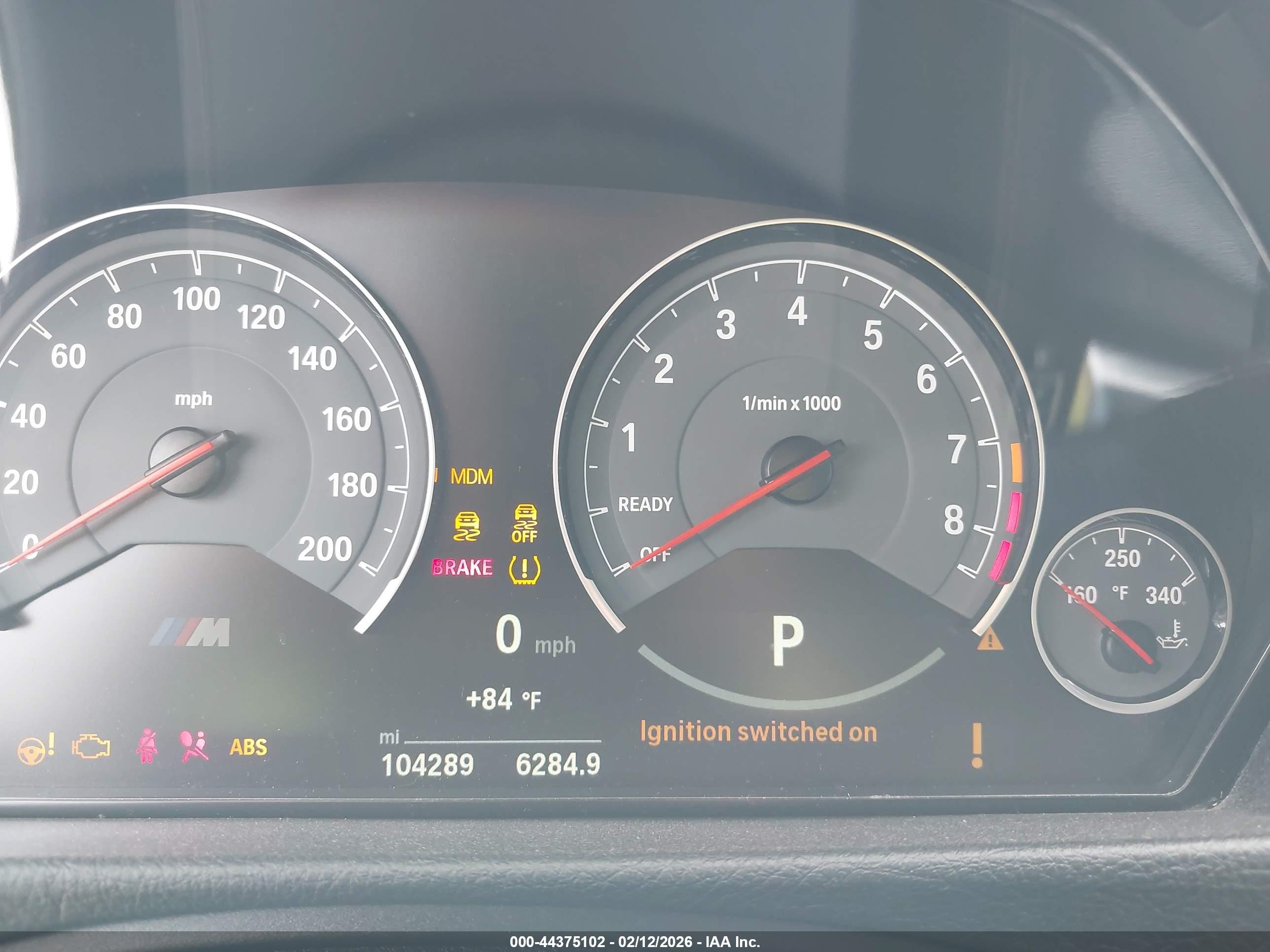 2017 Bmw M3 White vin: WBS8M9C57H5G83750