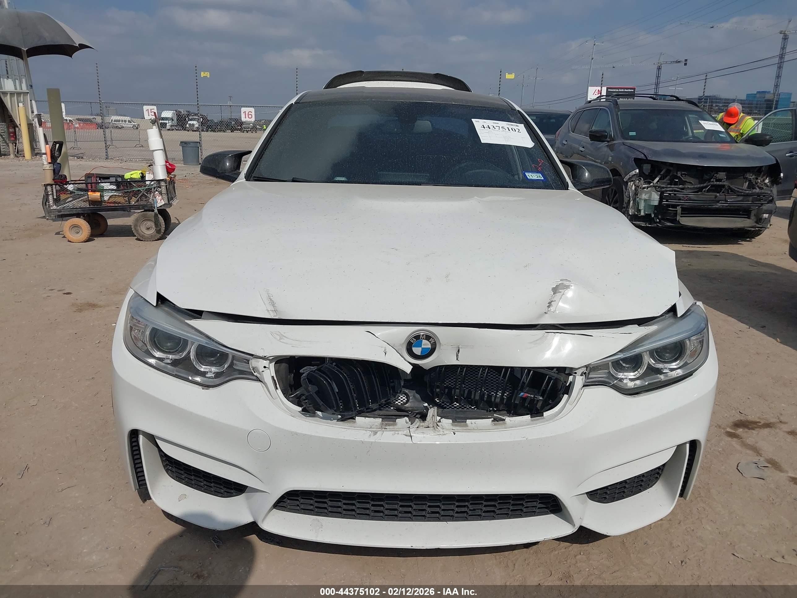 2017 Bmw M3 White vin: WBS8M9C57H5G83750