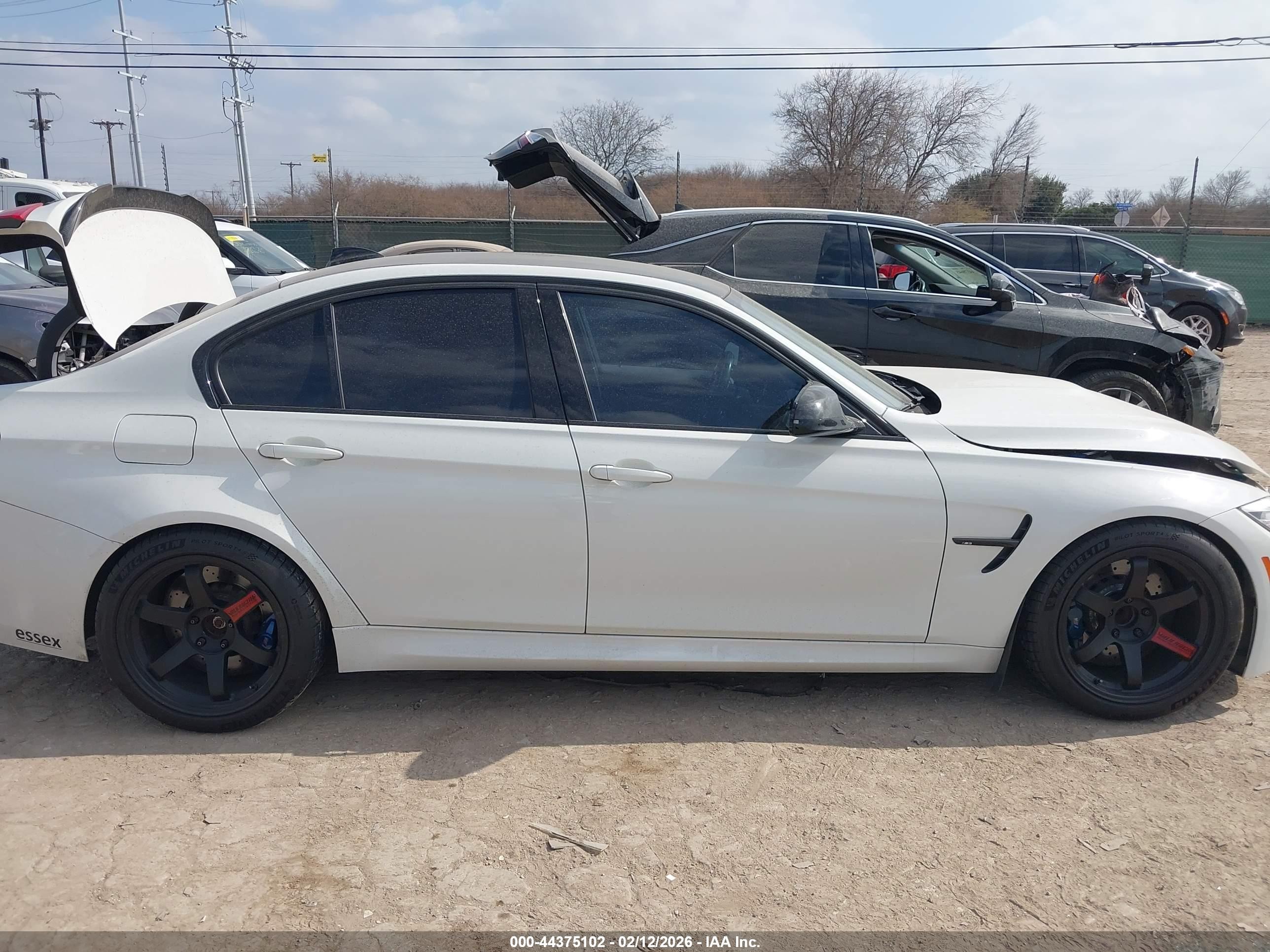 2017 Bmw M3 White vin: WBS8M9C57H5G83750