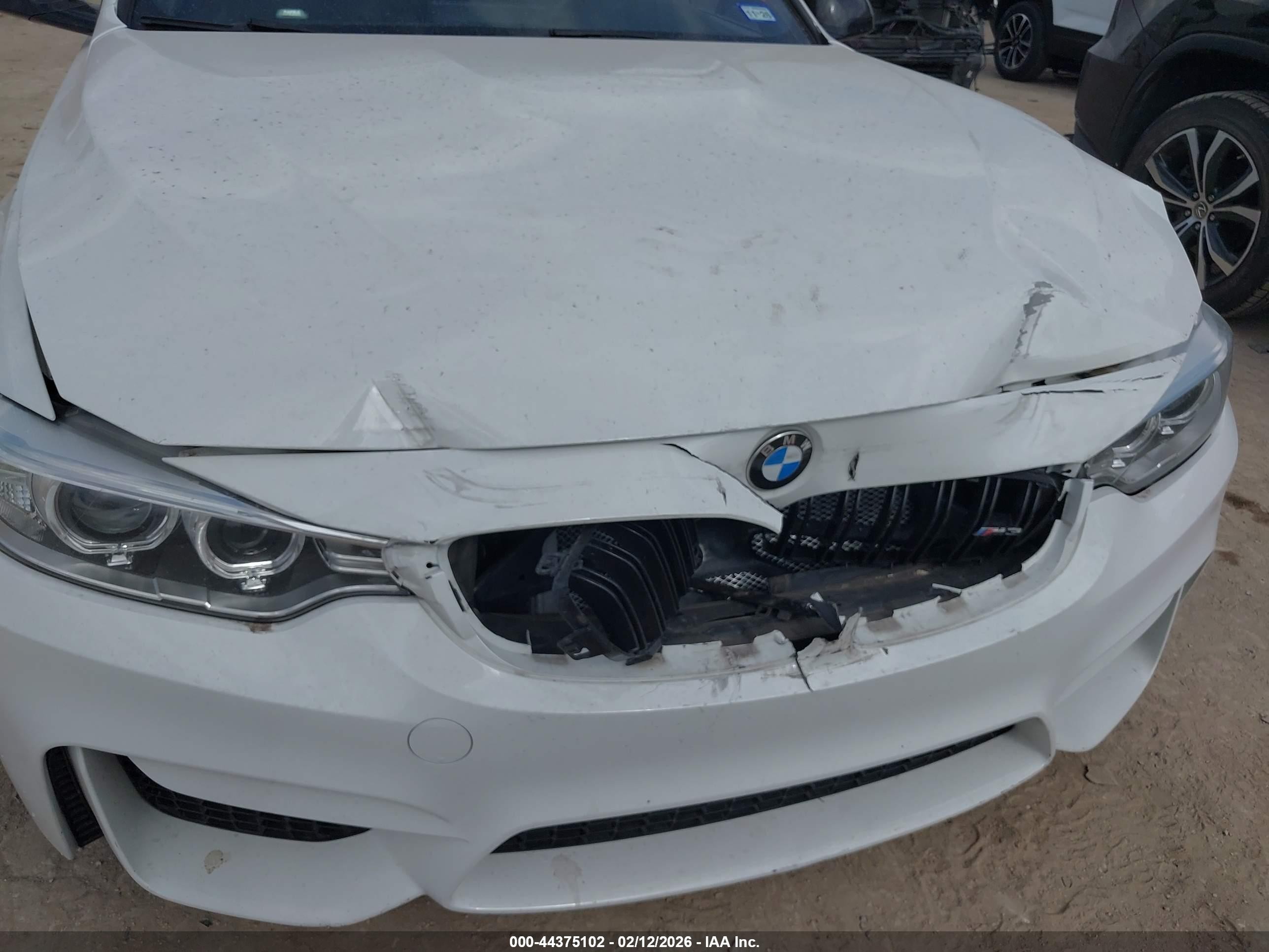 2017 Bmw M3 White vin: WBS8M9C57H5G83750