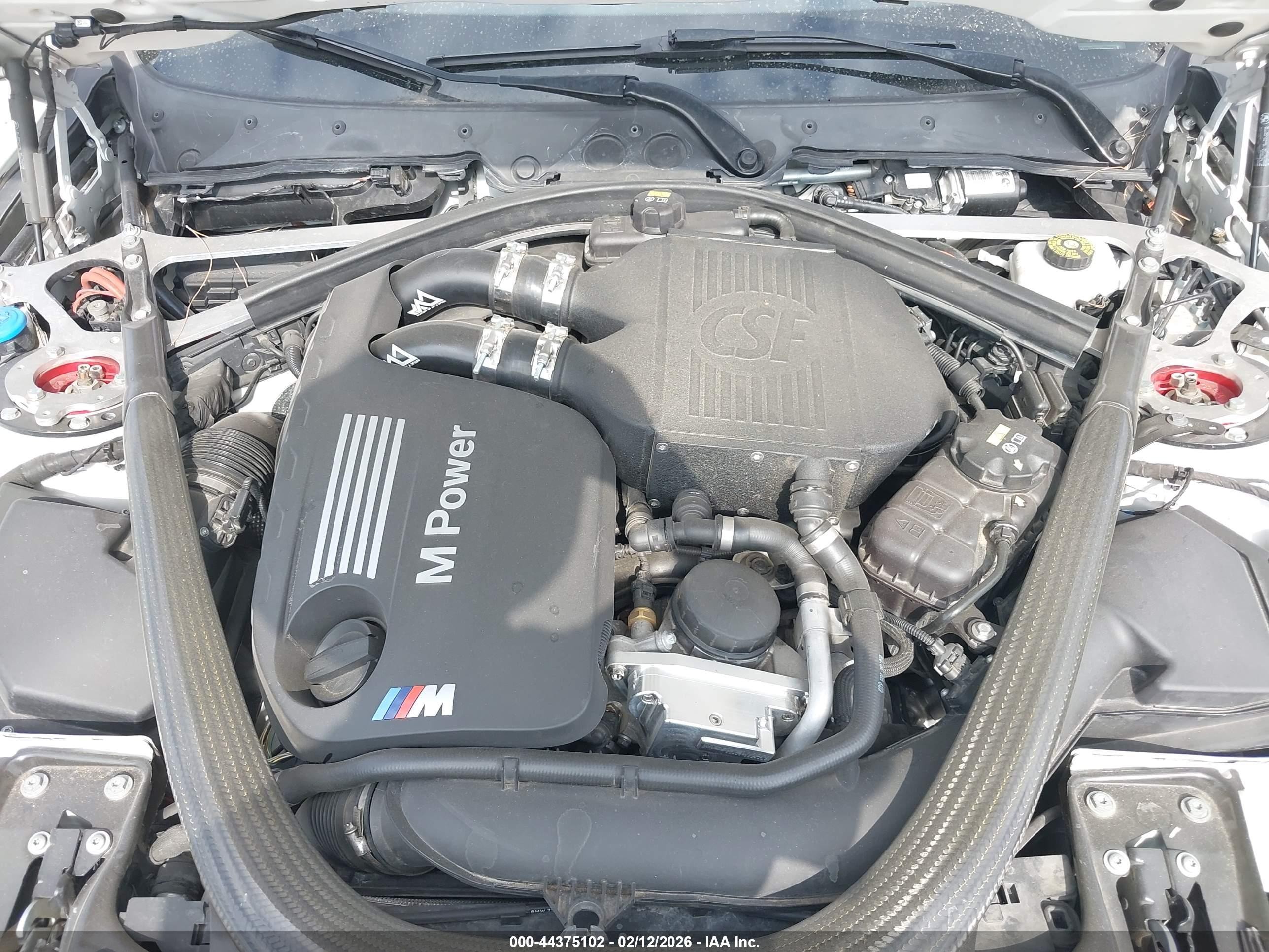 2017 Bmw M3 White vin: WBS8M9C57H5G83750