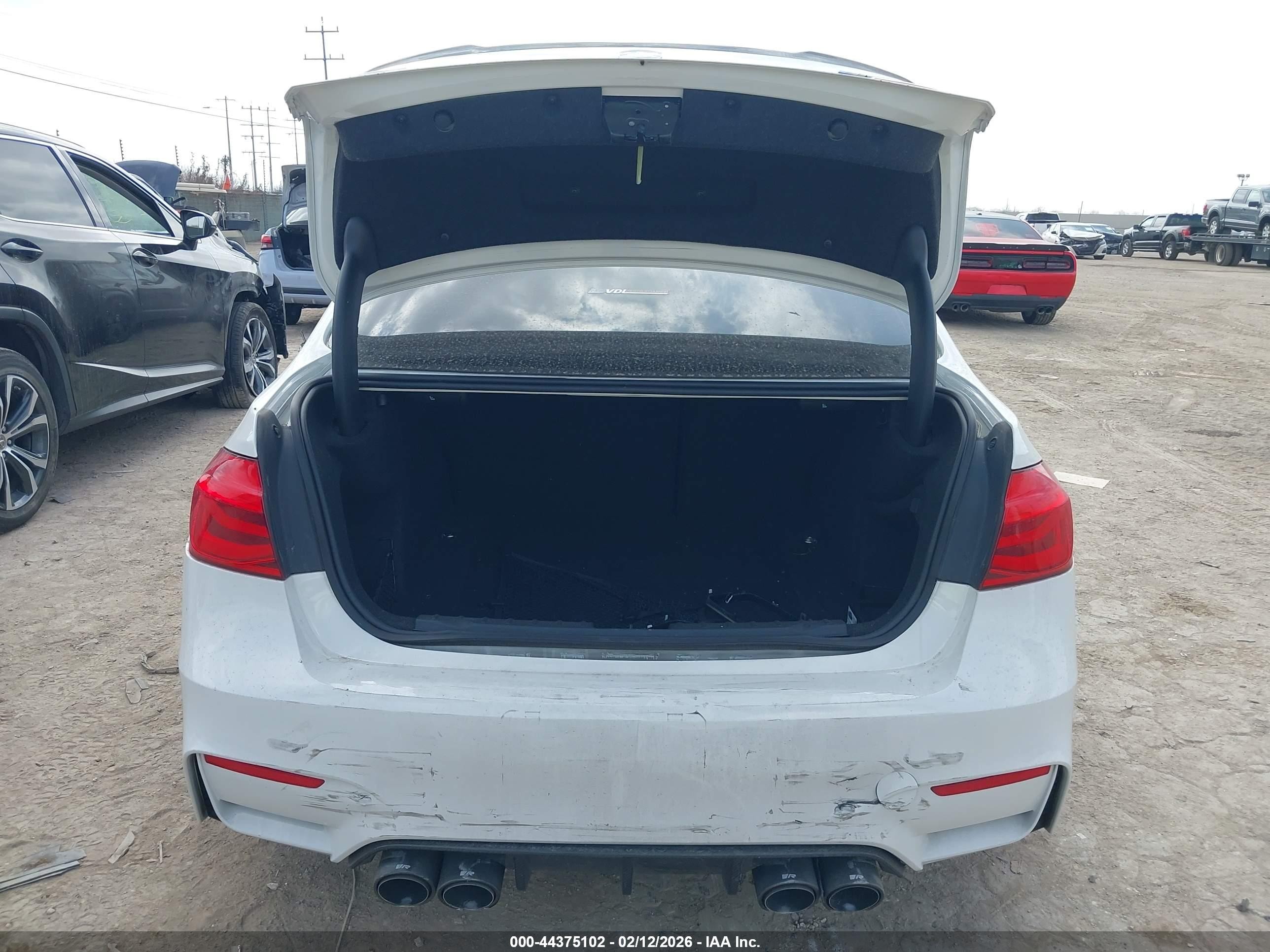 2017 Bmw M3 White vin: WBS8M9C57H5G83750