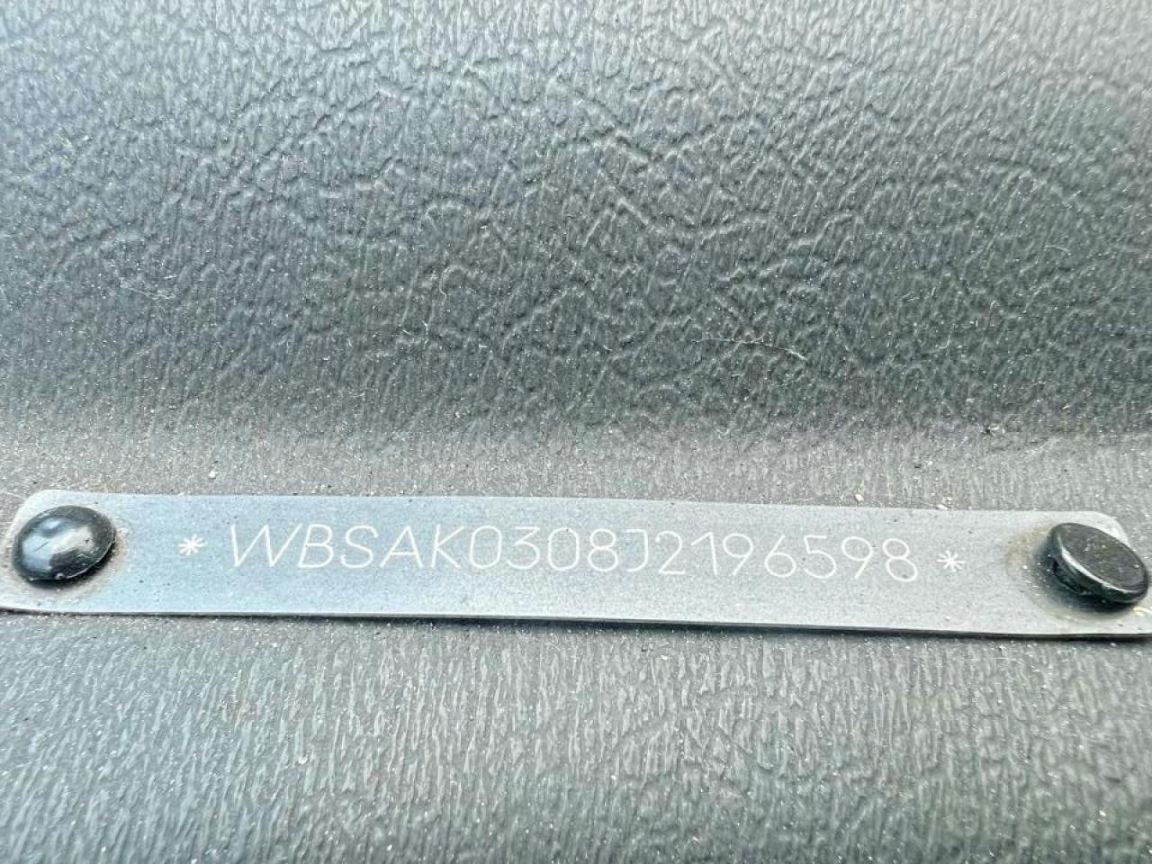 1988 Bmw M3 Black vin: WBSAK0308J2196598