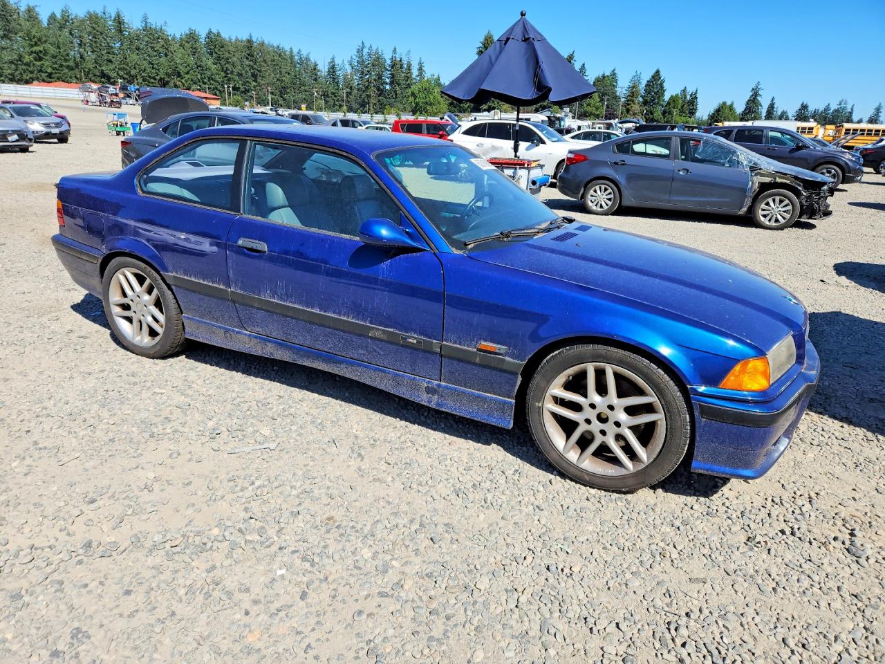 1995 Bmw M3 Automatic Blue vin: WBSBF0326SEN90661