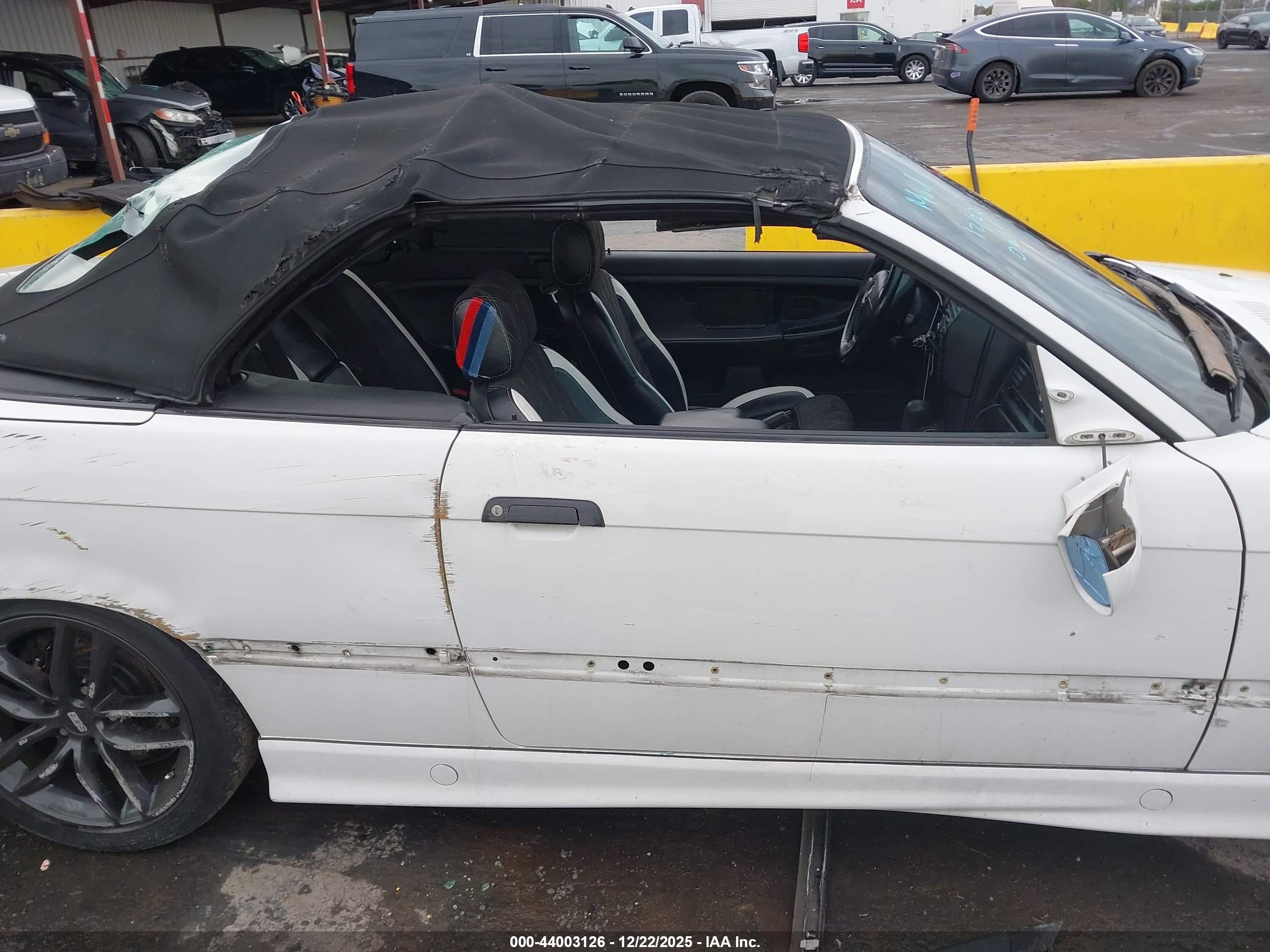 1998 Bmw M3   White vin: WBSBK0331WEC38679