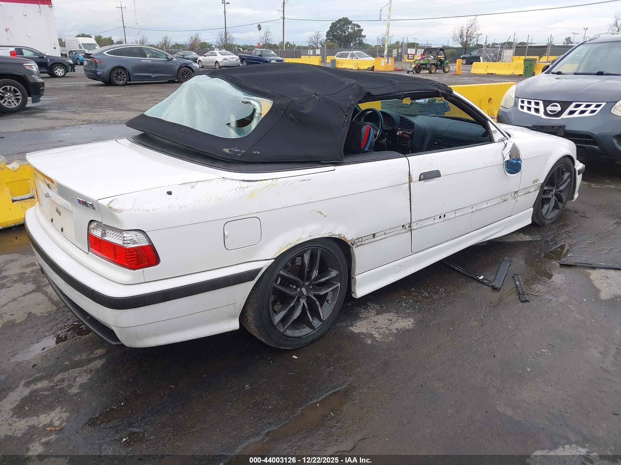 1998 Bmw M3   White vin: WBSBK0331WEC38679
